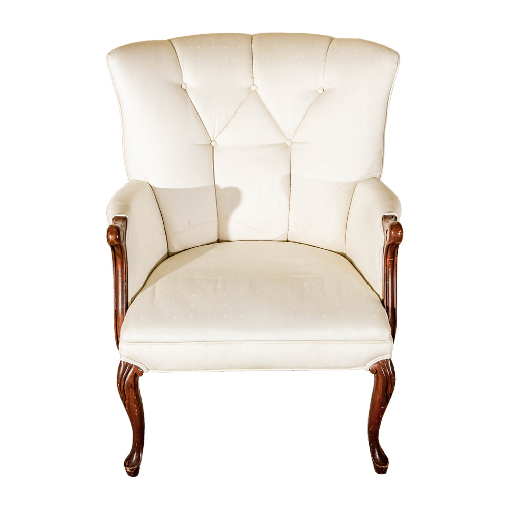 Button-Tufted Armchair