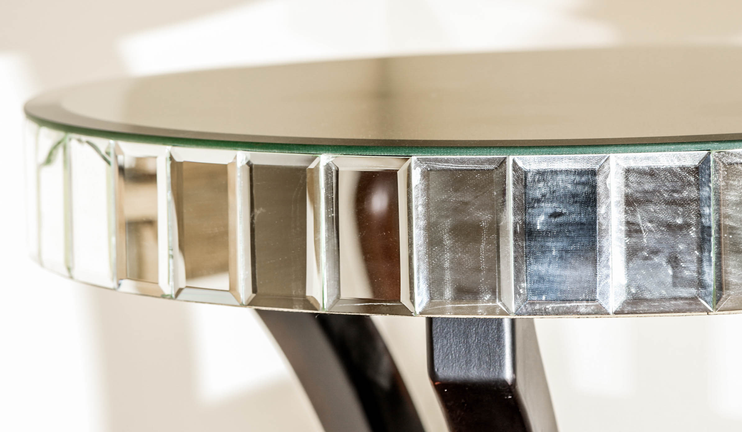 Mirrored Top Accent Table