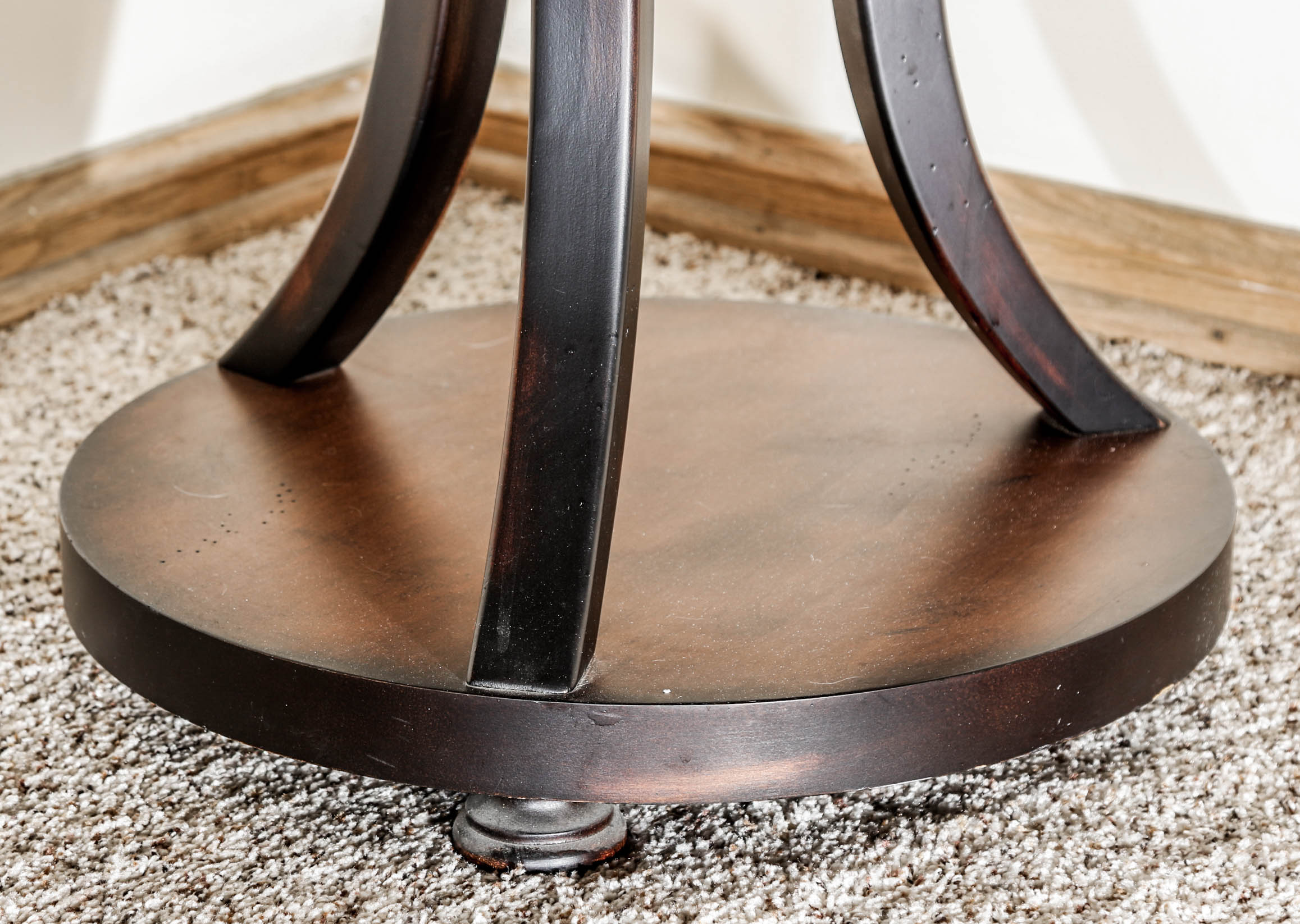 Mirrored Top Accent Table