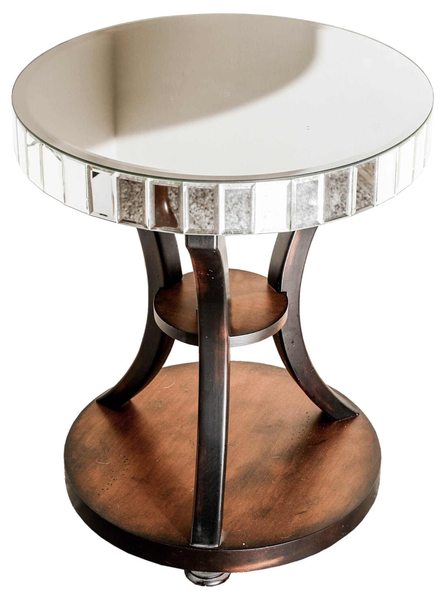 Mirrored Top Accent Table