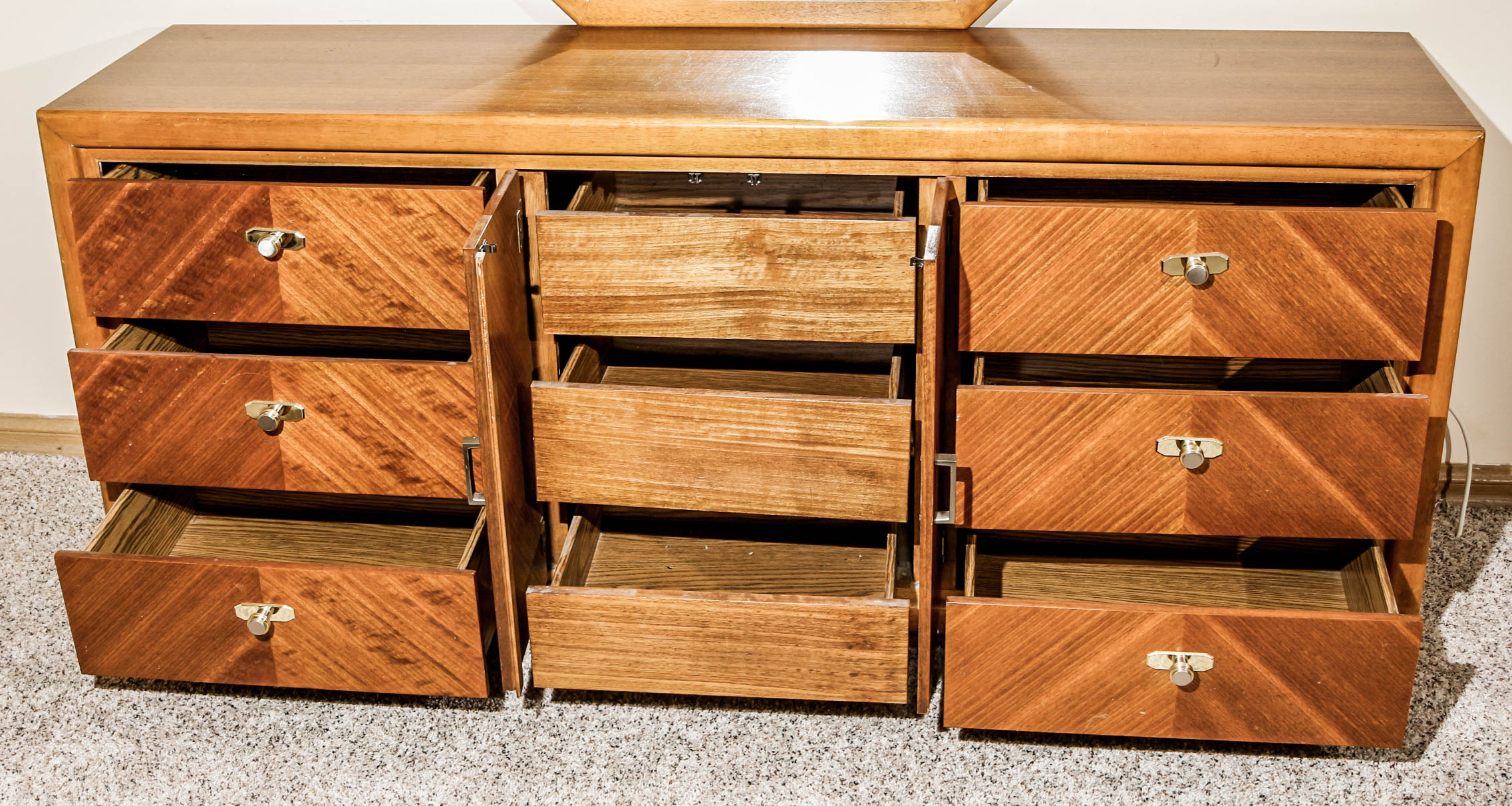 Vintage Deco Revival Style Dresser and Wall Bed by Lenoir House