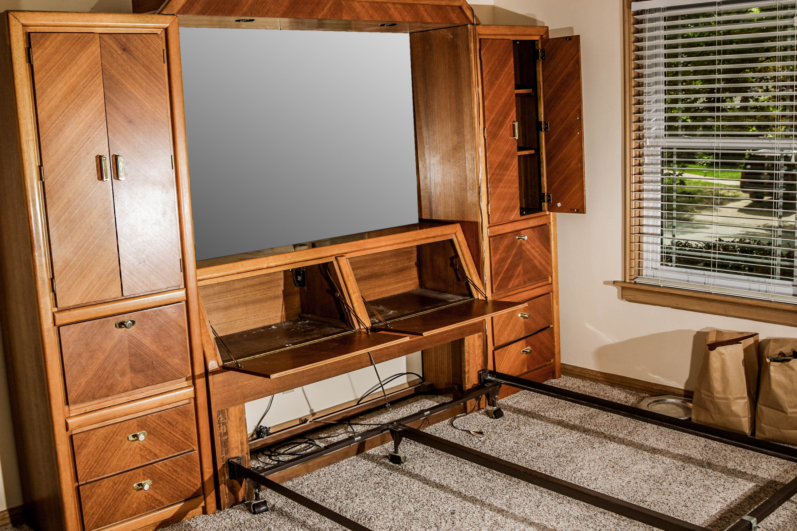 Vintage Deco Revival Style Dresser and Wall Bed by Lenoir House