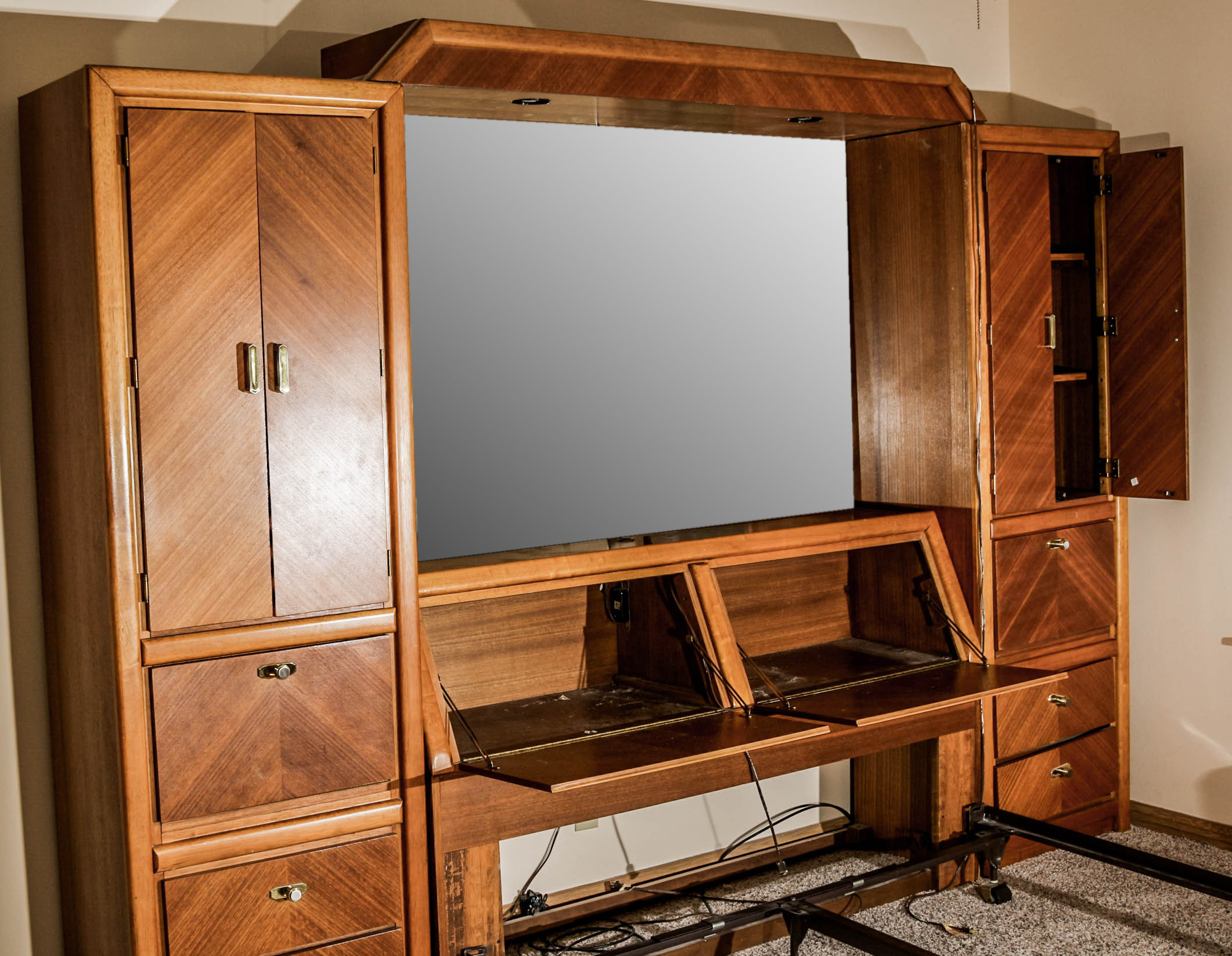 Vintage Deco Revival Style Dresser and Wall Bed by Lenoir House