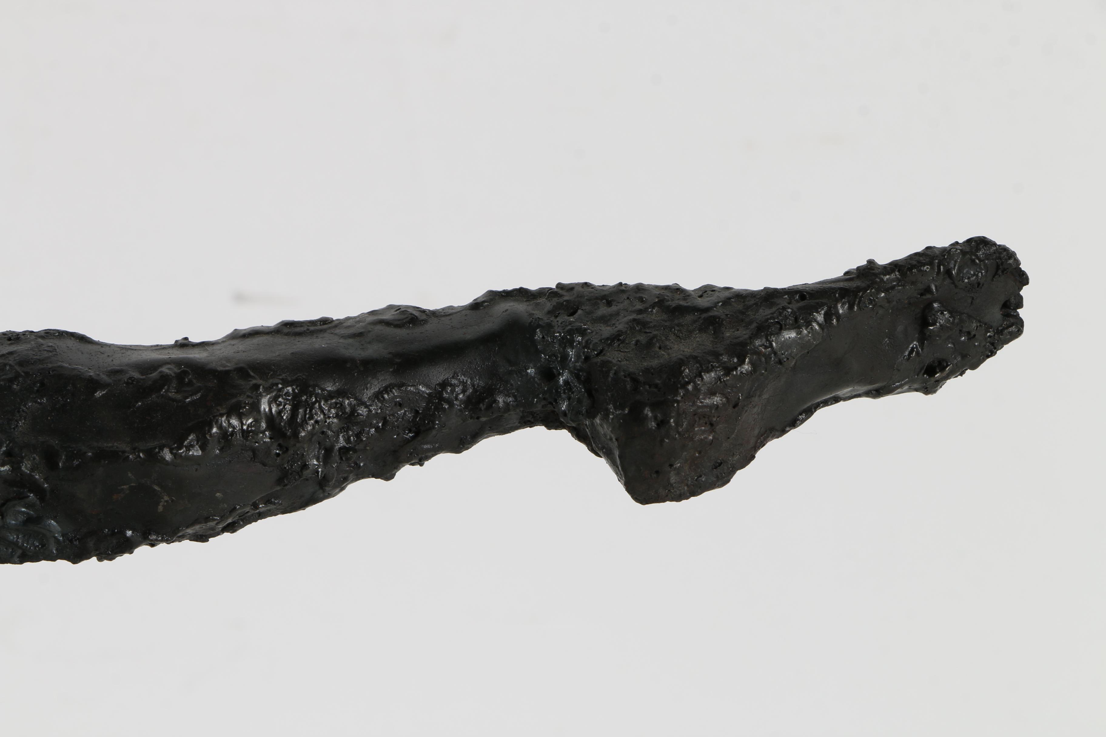 Signed Iron Sculpture of a ballet Dancer on Marble