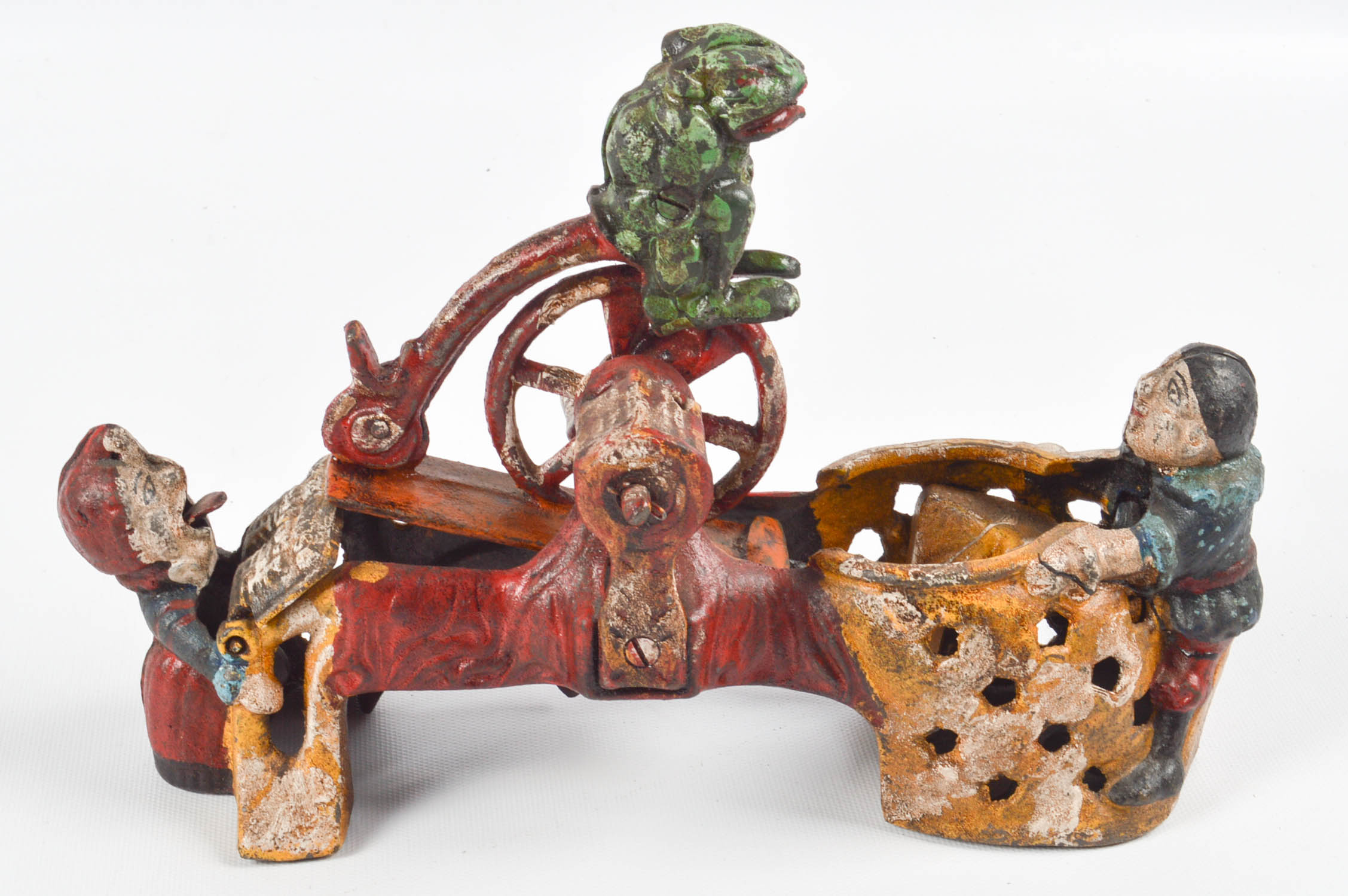 Vintage Mechanical Bank With Fire Truck