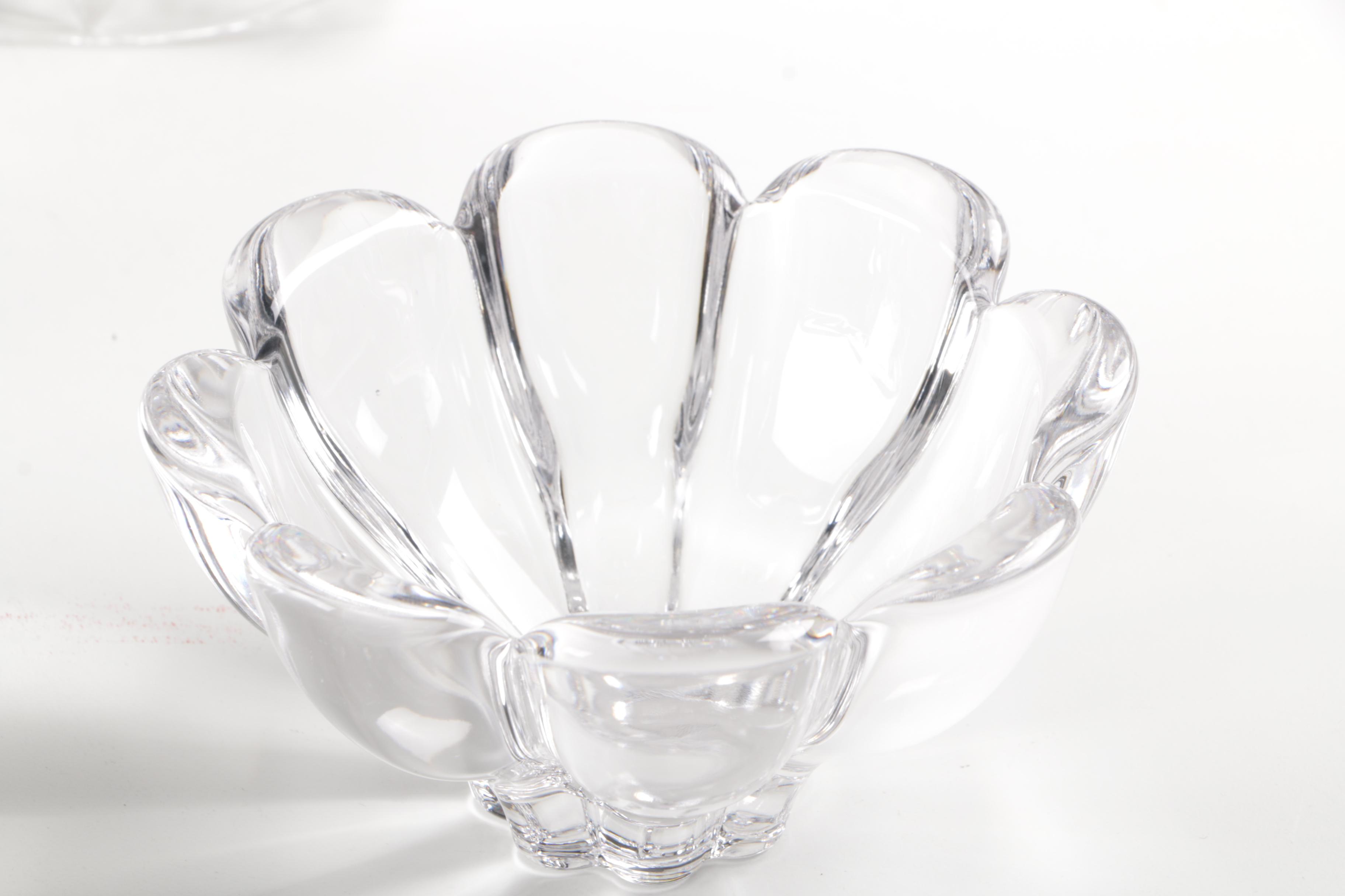 Mixed Crystal And Glass Vases