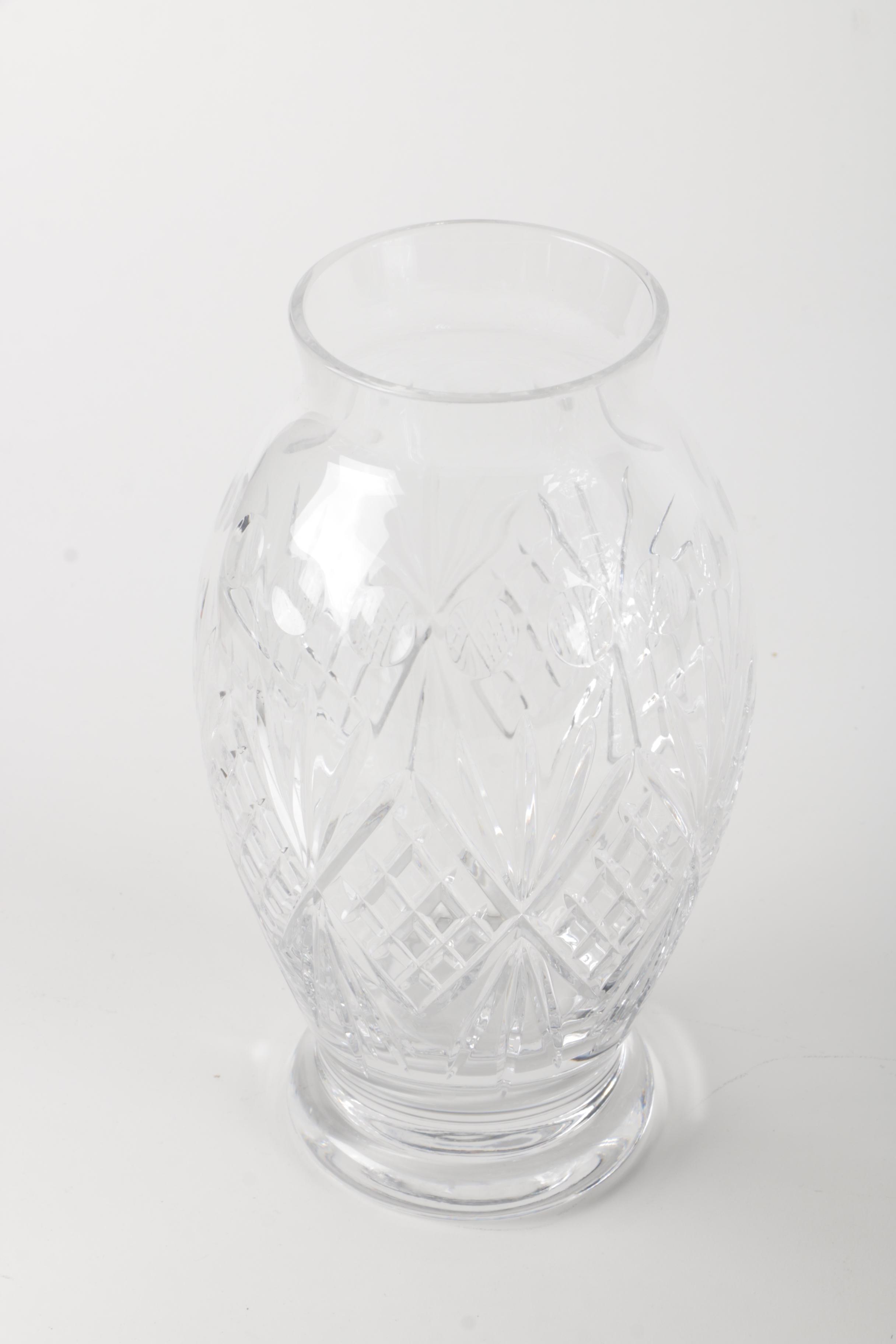 Mixed Crystal And Glass Vases
