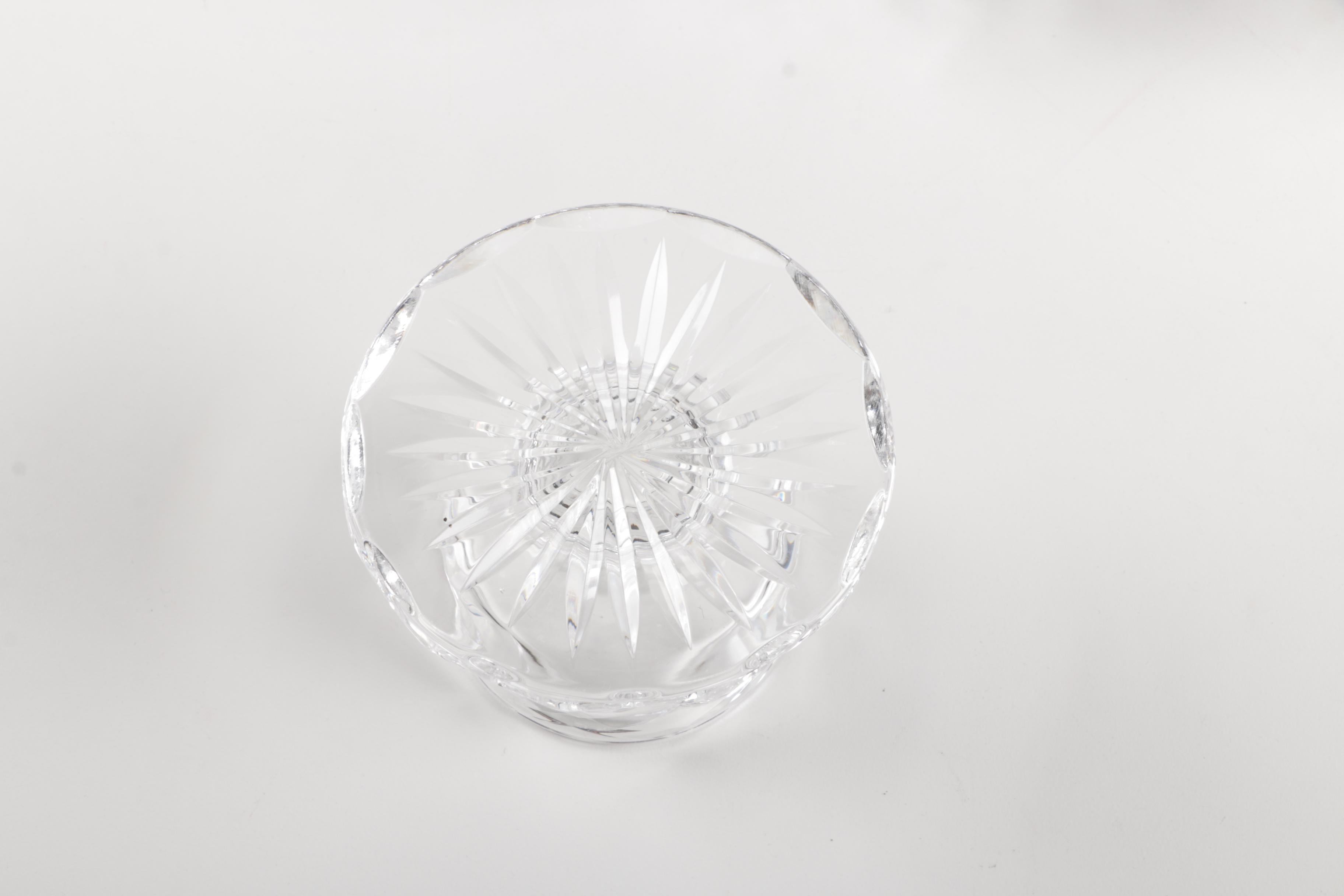 Mixed Crystal And Glass Vases