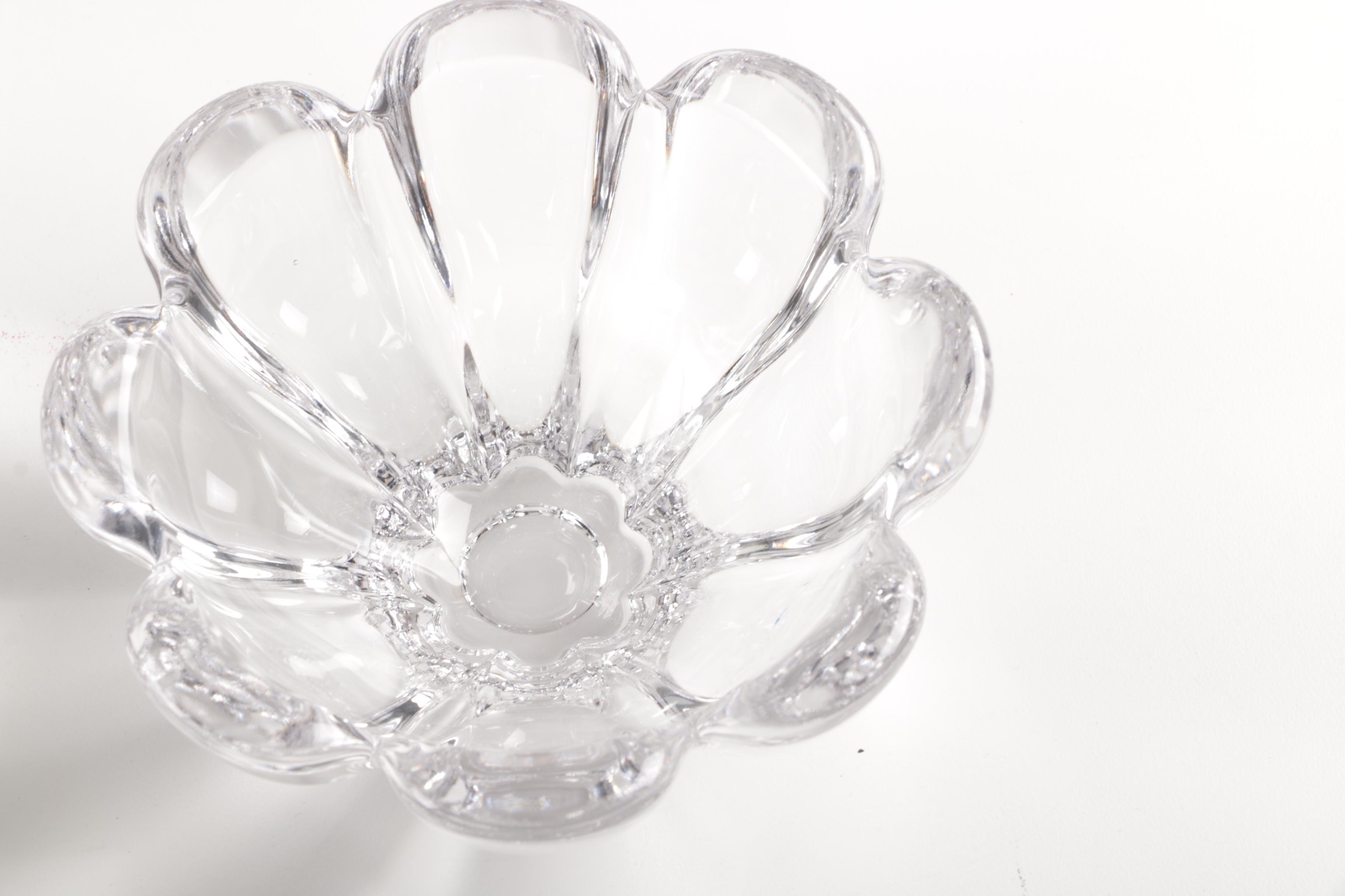 Mixed Crystal And Glass Vases