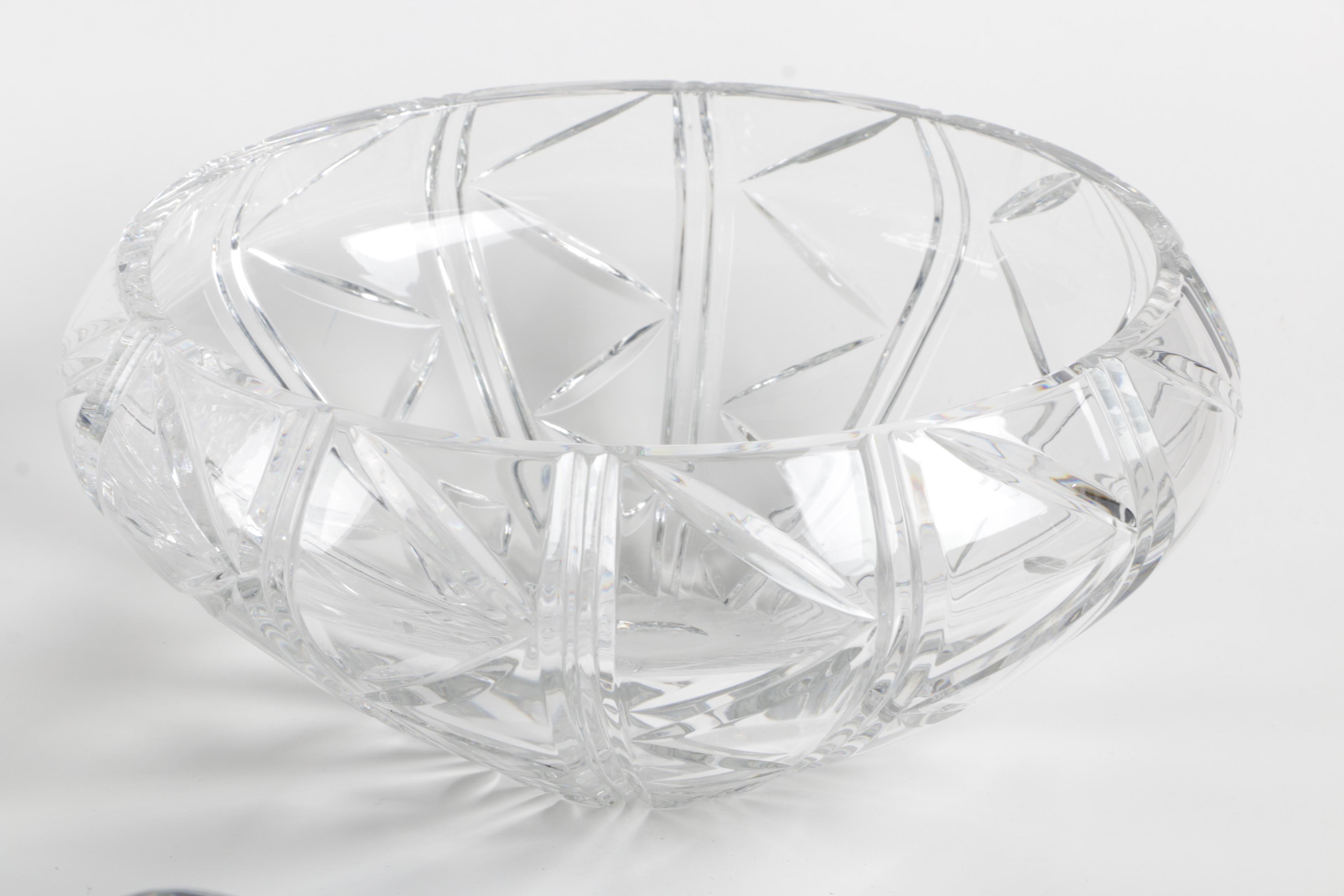 Mixed Crystal And Glass Vases