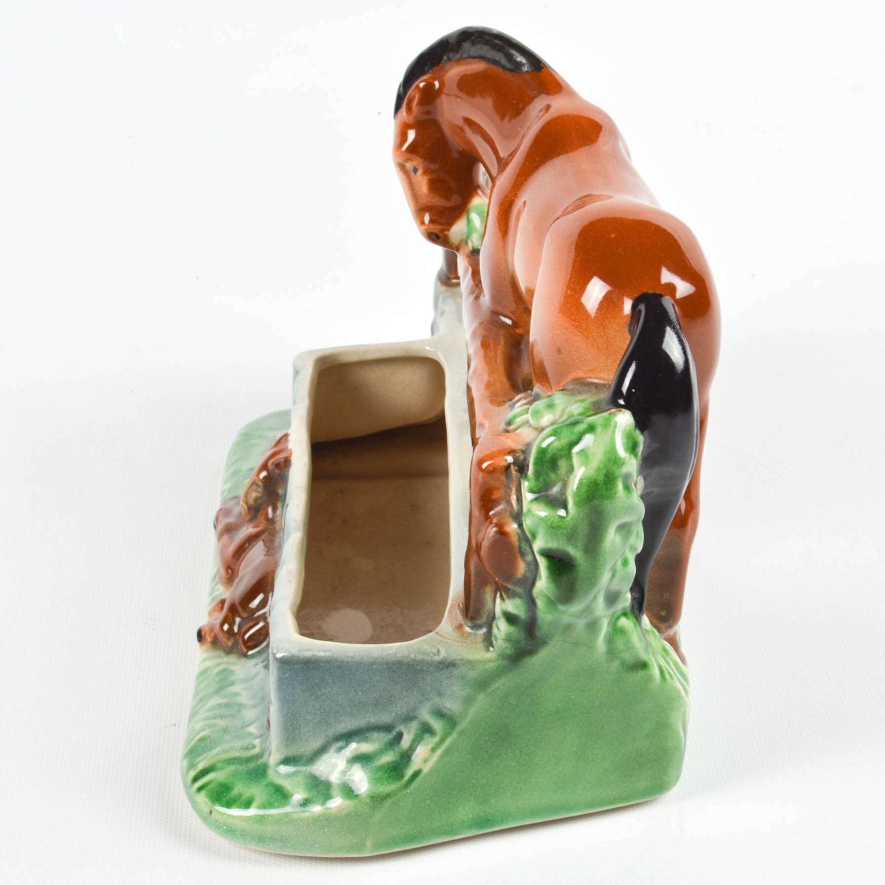 Vintage Mid-Century Horse-Themed Planter