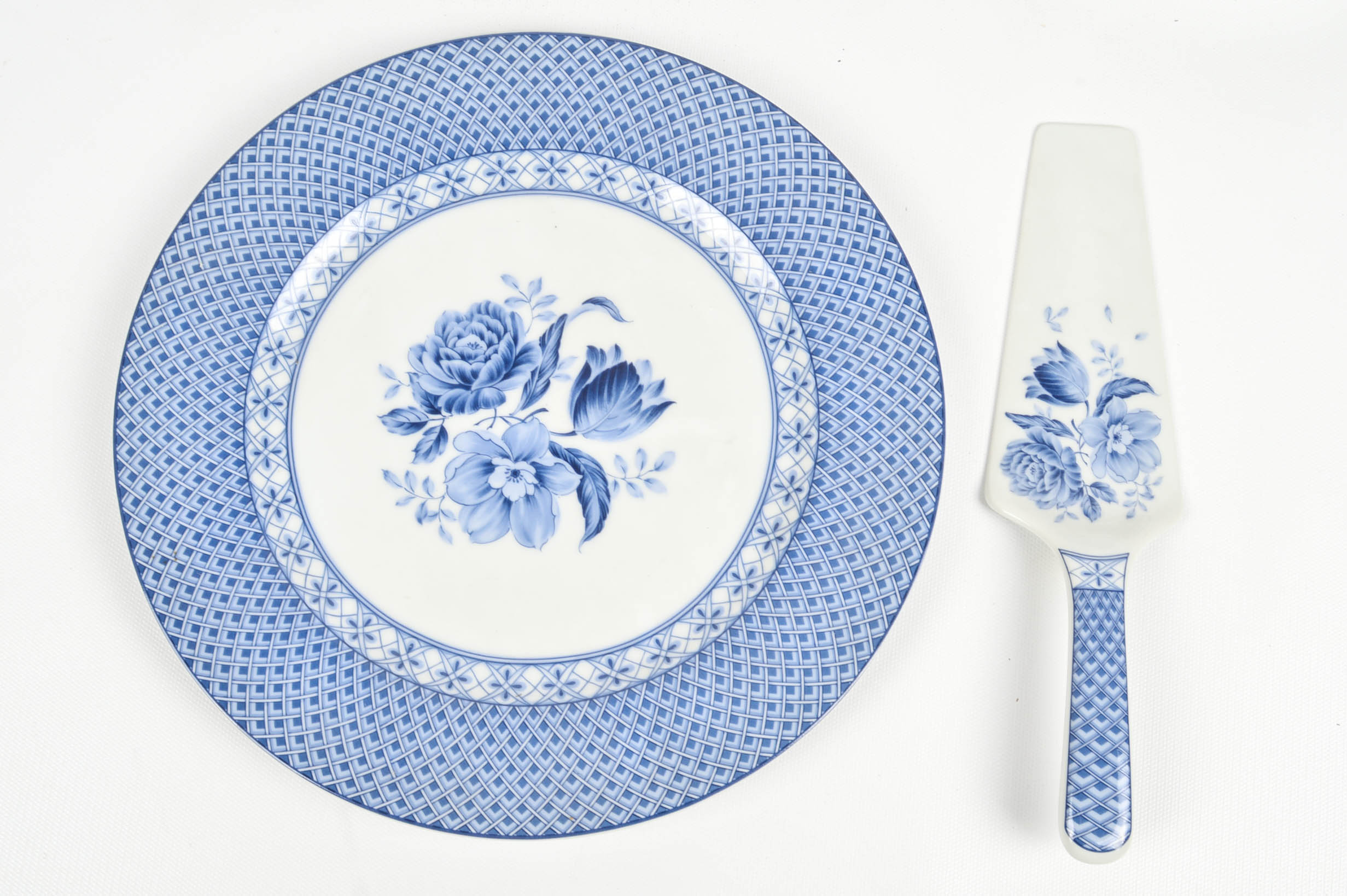 Blue and White Tableware Grouping Including Andrea by Sadek