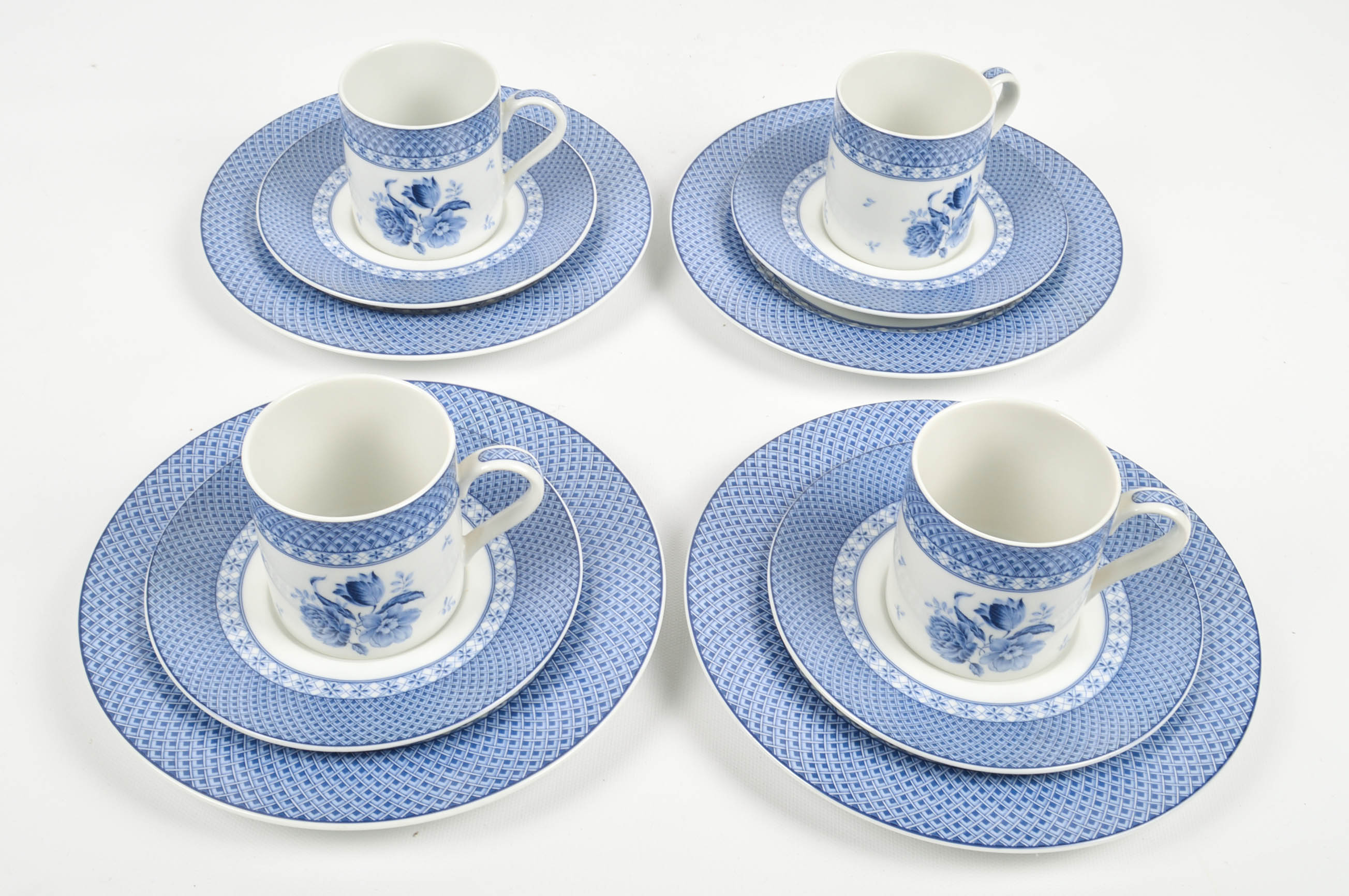 Blue and White Tableware Grouping Including Andrea by Sadek