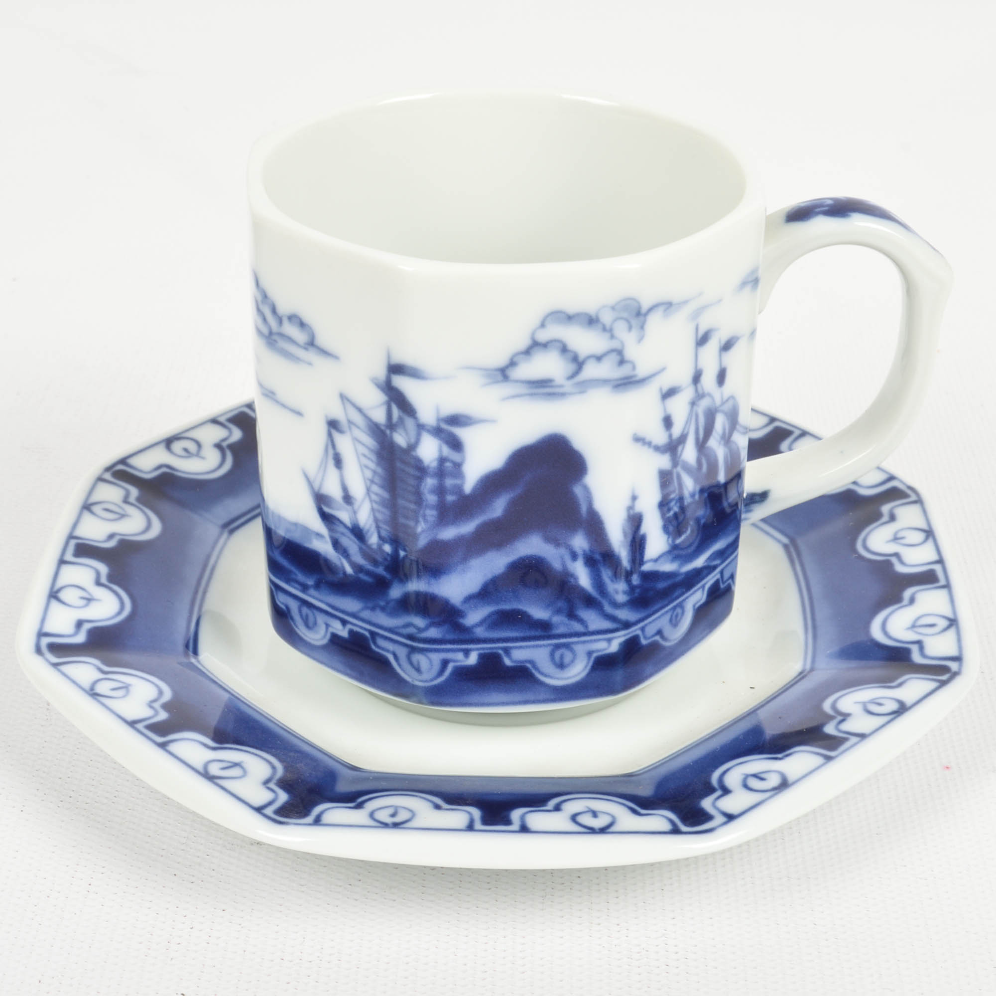 Blue and White Dessert Set by Andrea by Sadek