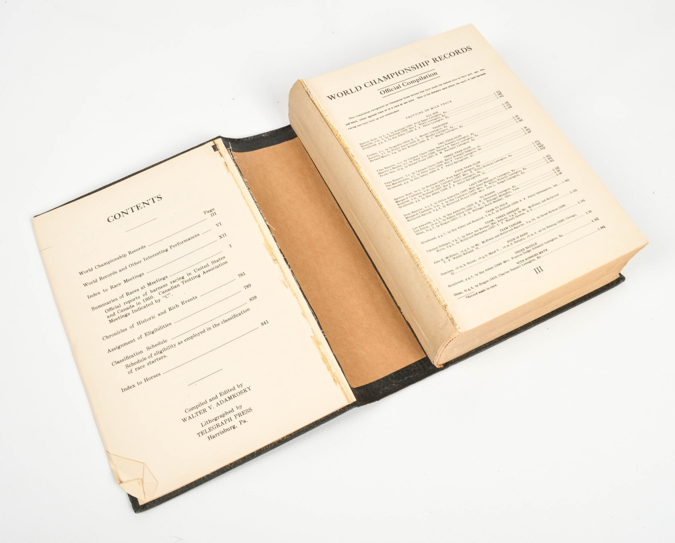 United States Trotting Association "Sires & Dams" and "Yearbooks"