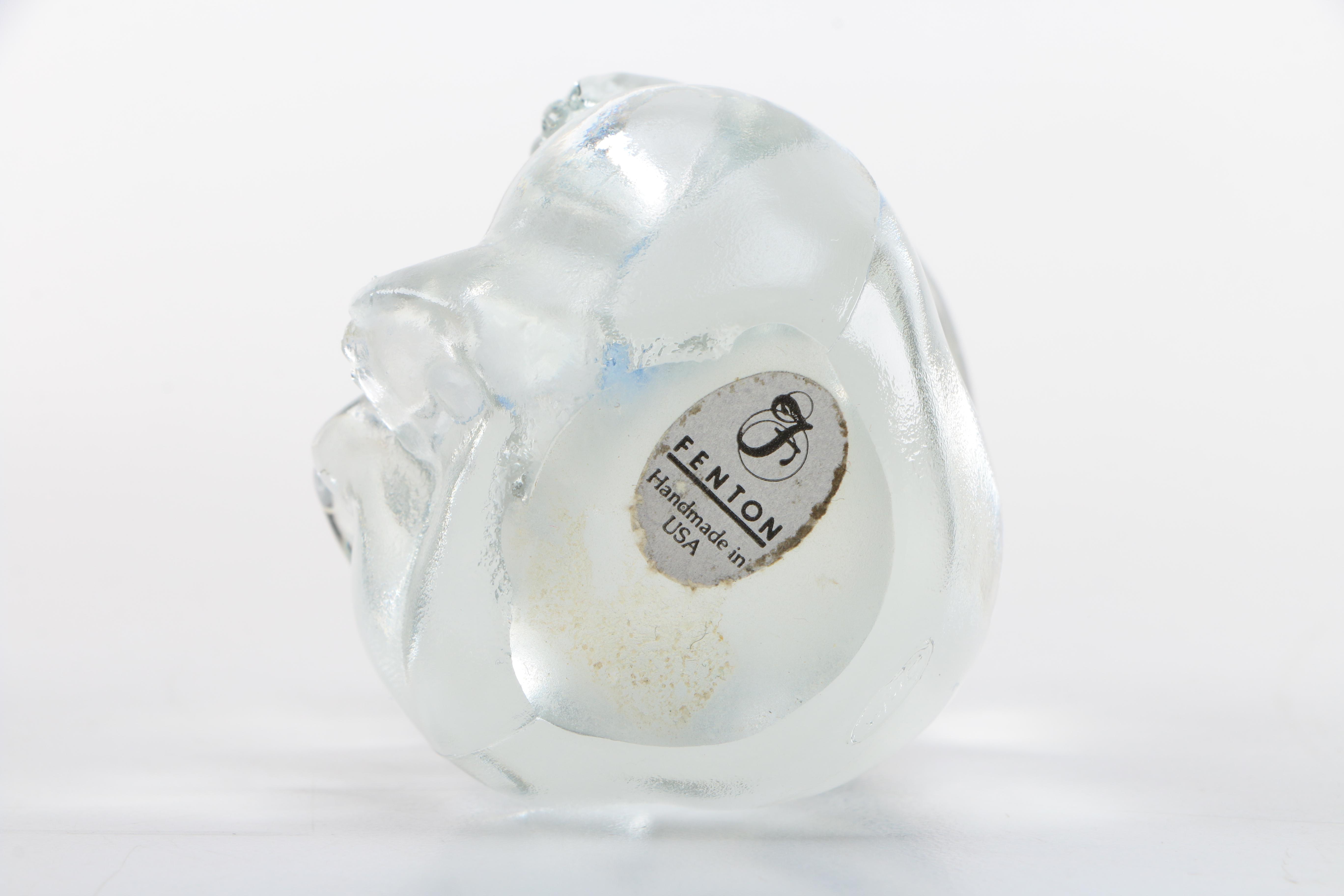 Fenton Glass Bear Figurines