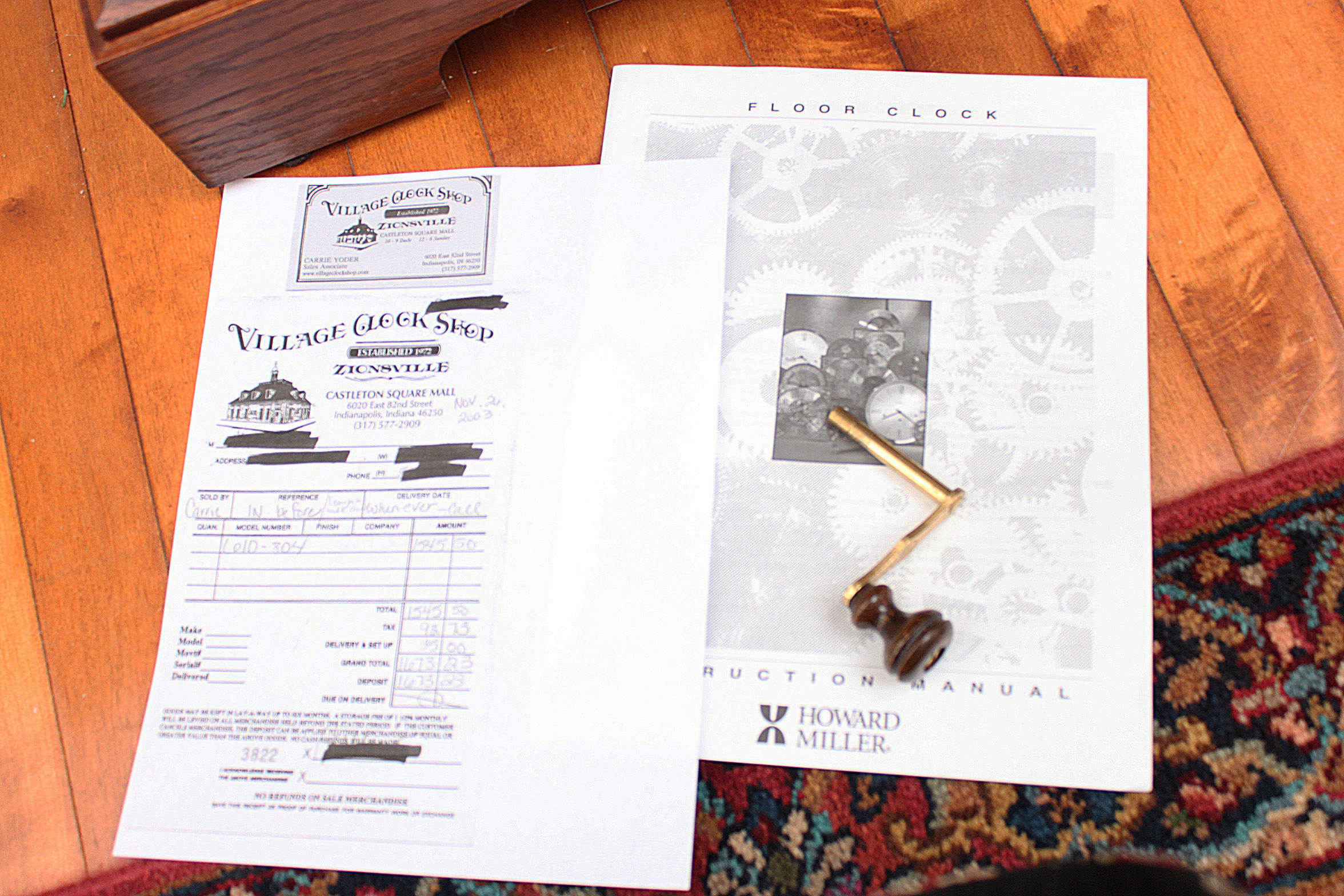 Howard Miller "Greene" Mission Style Floor Clock