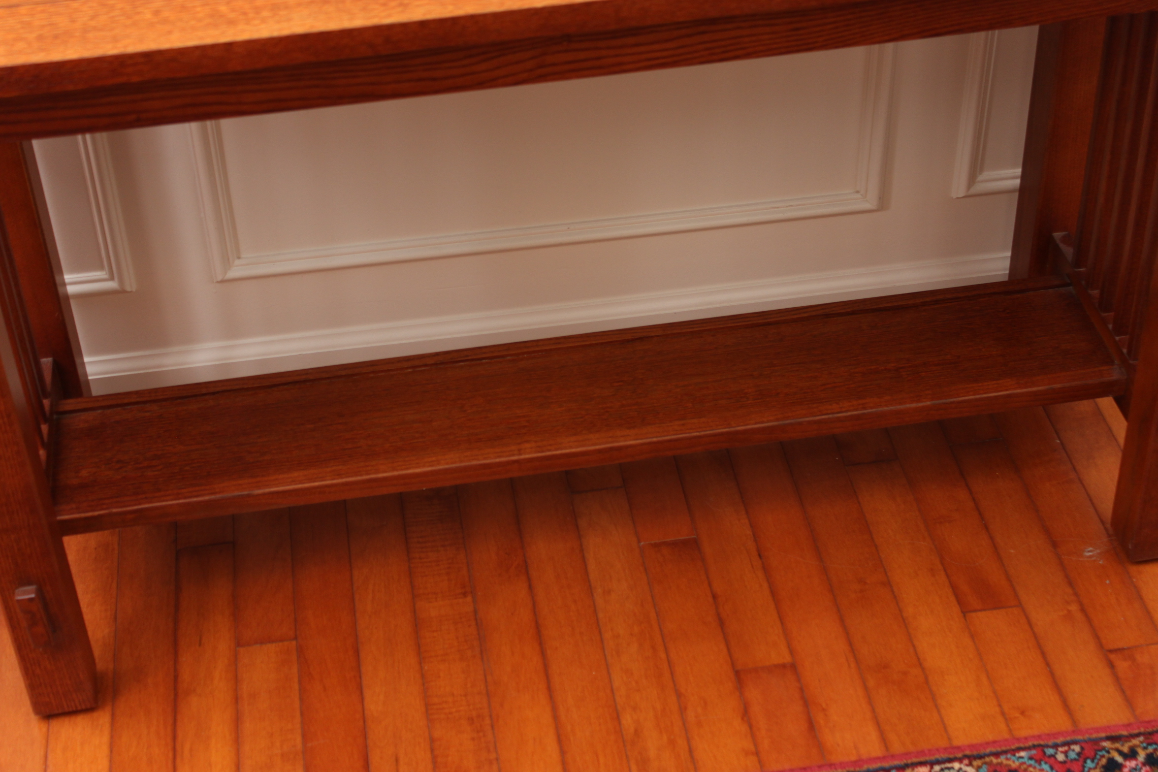 Bassett Furniture Mission Style Oak Console Table