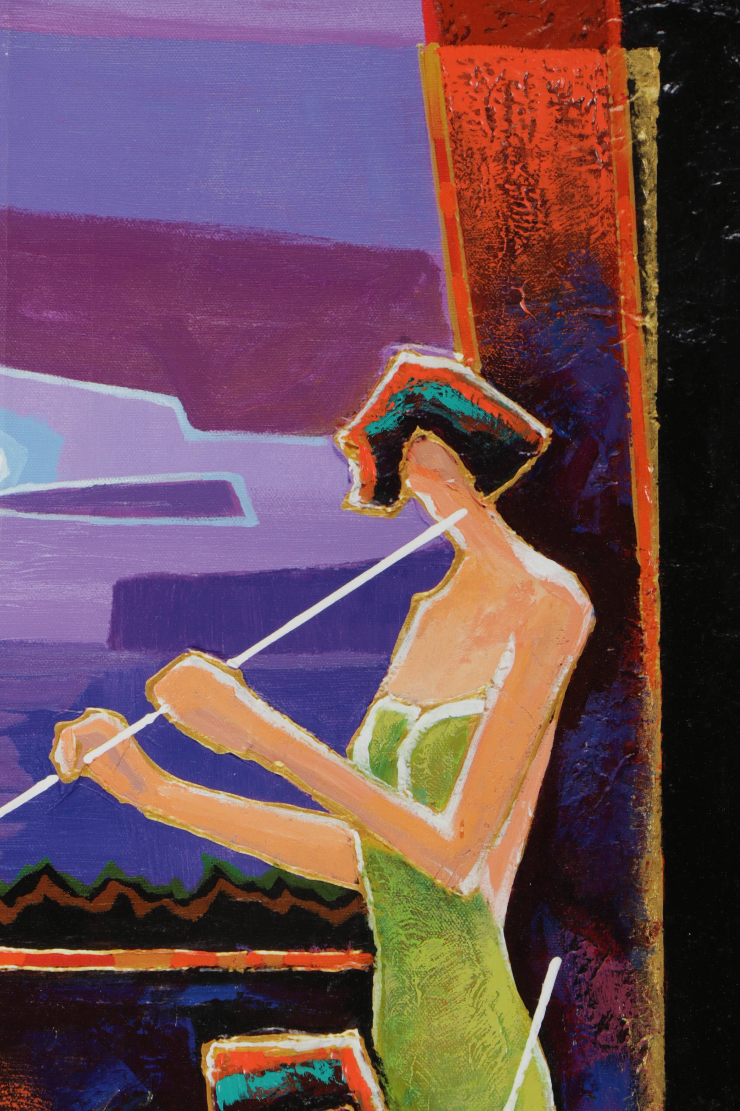 Charles Lee Limited Edition Embellished Giclée on Canvas "Night Music I"