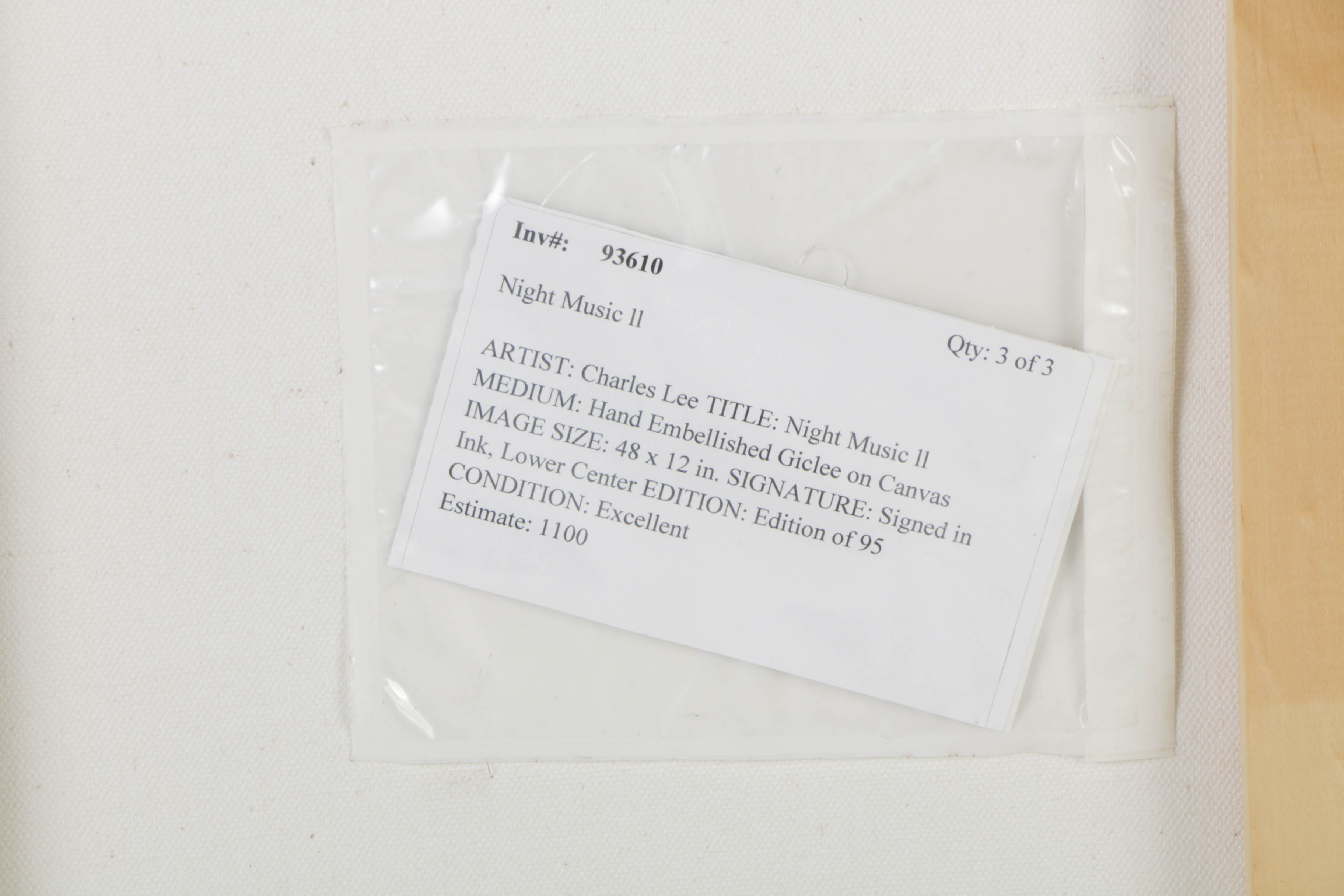 Charles Lee Limited Edition Embellished Giclée on Canvas "Night Music I"