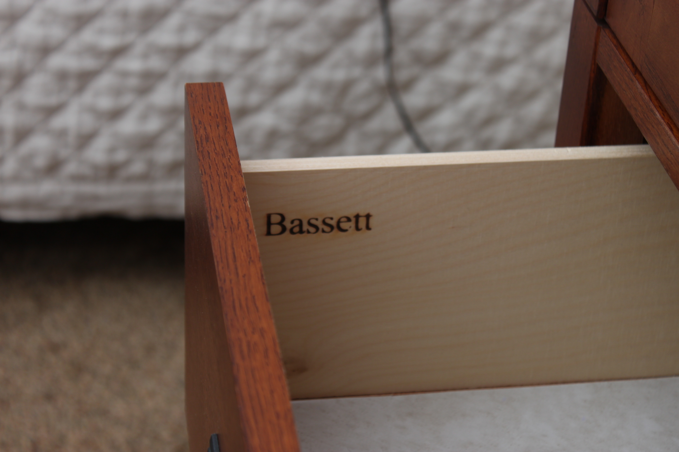 Bassett Furniture Mission Style Oak Armoire