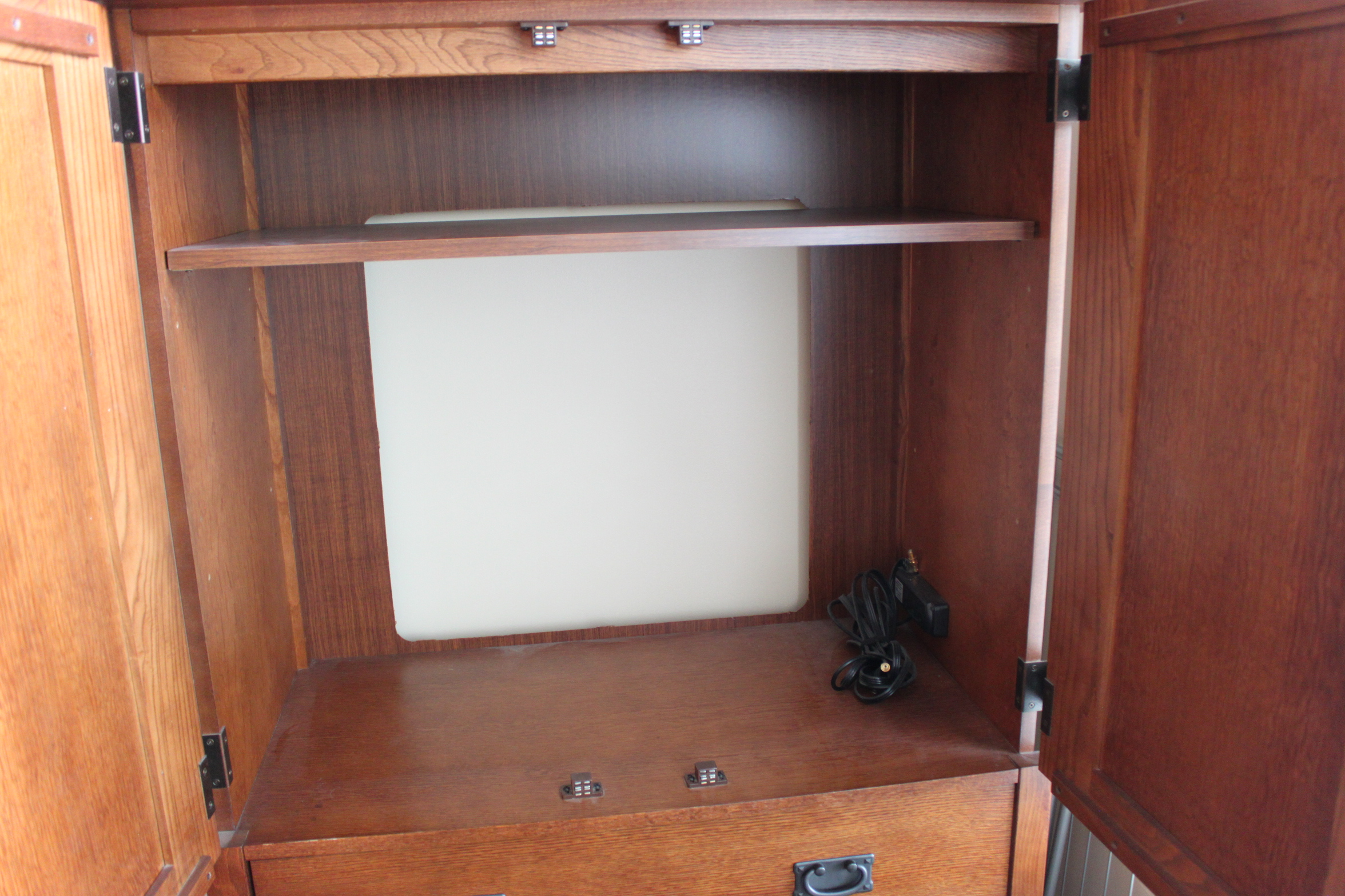 Bassett Furniture Mission Style Oak Armoire