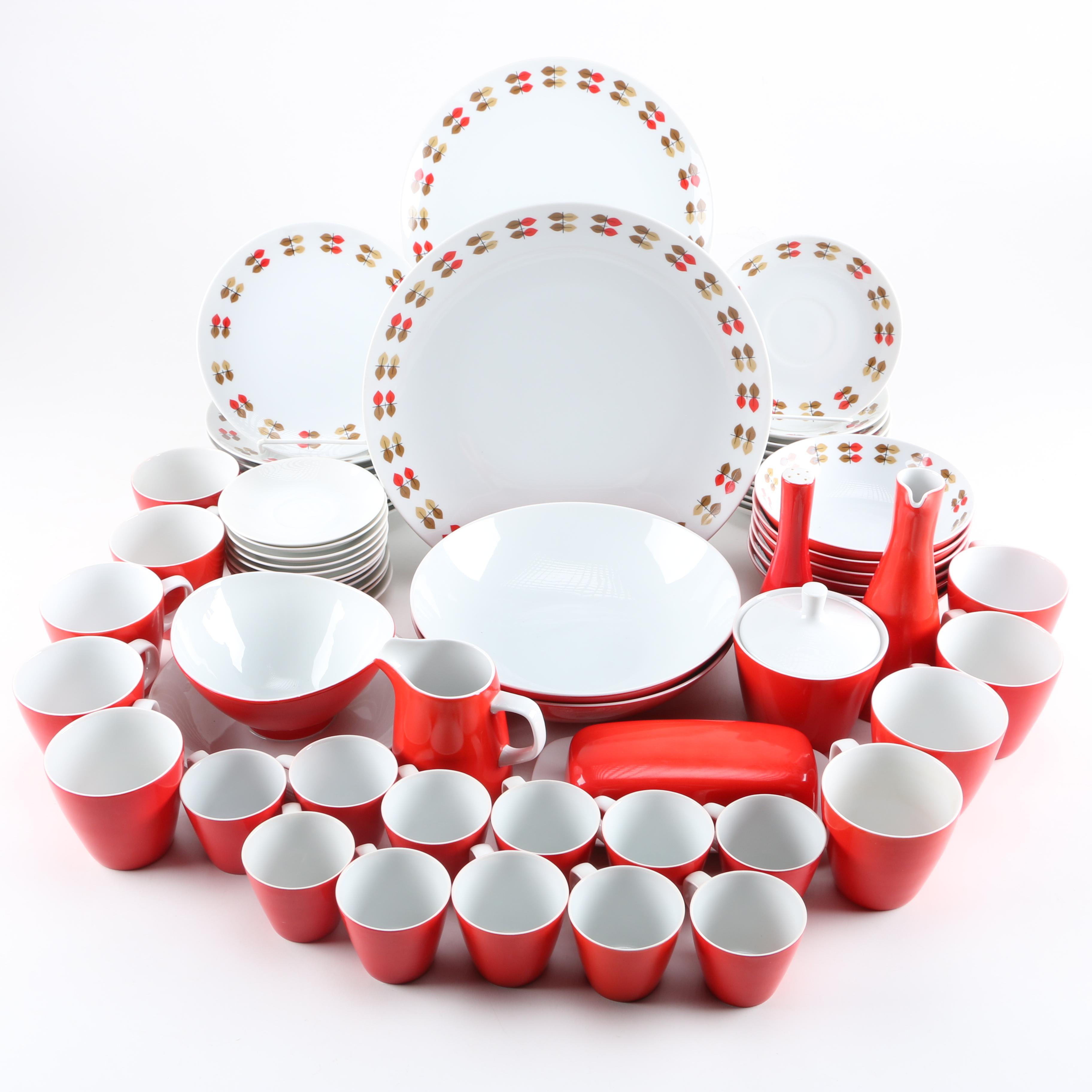 Mikasa "Happy Time" and "Mandarin Red" Tableware