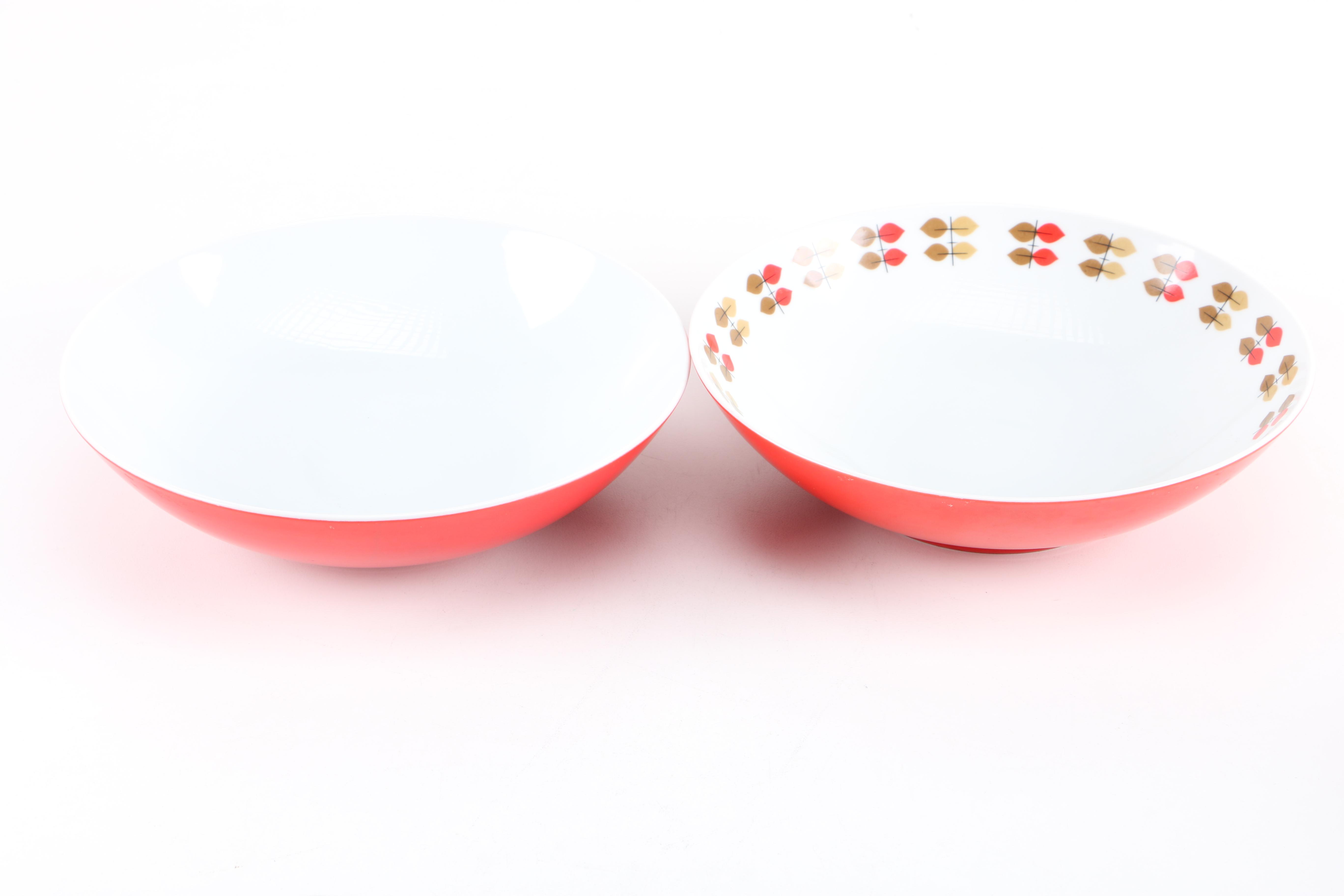 Mikasa "Happy Time" and "Mandarin Red" Tableware