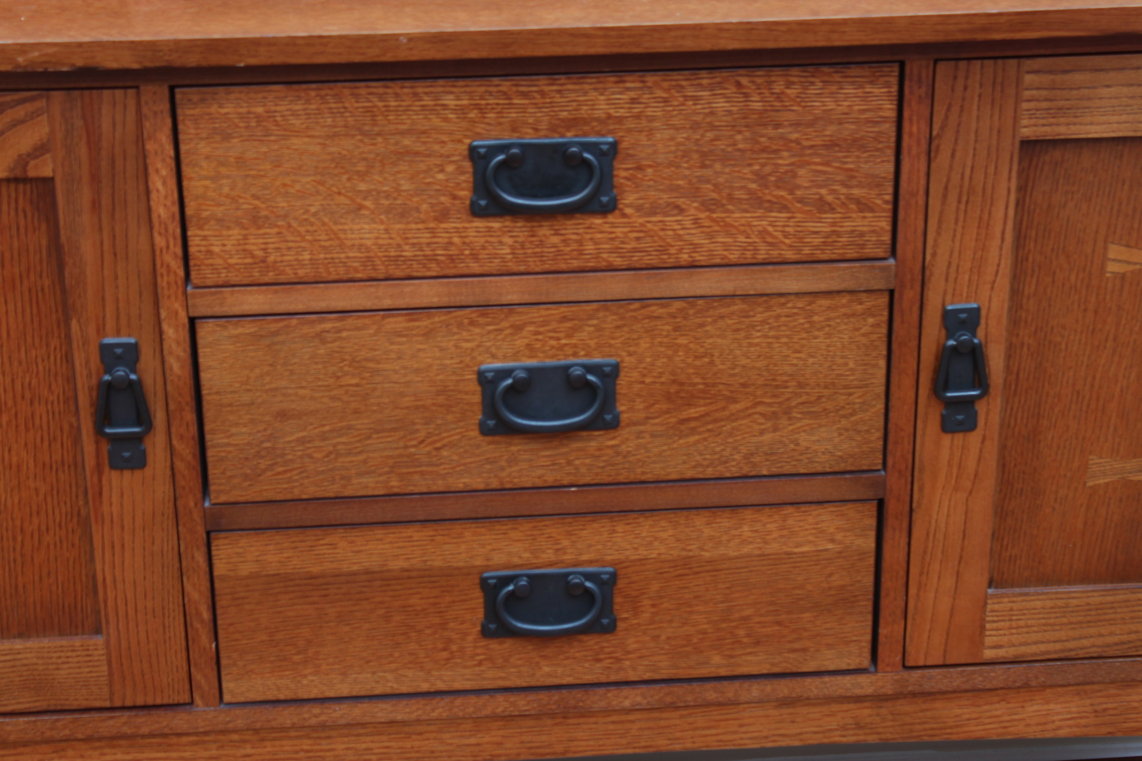 Bassett Furniture Mission Style Oak Sideboard