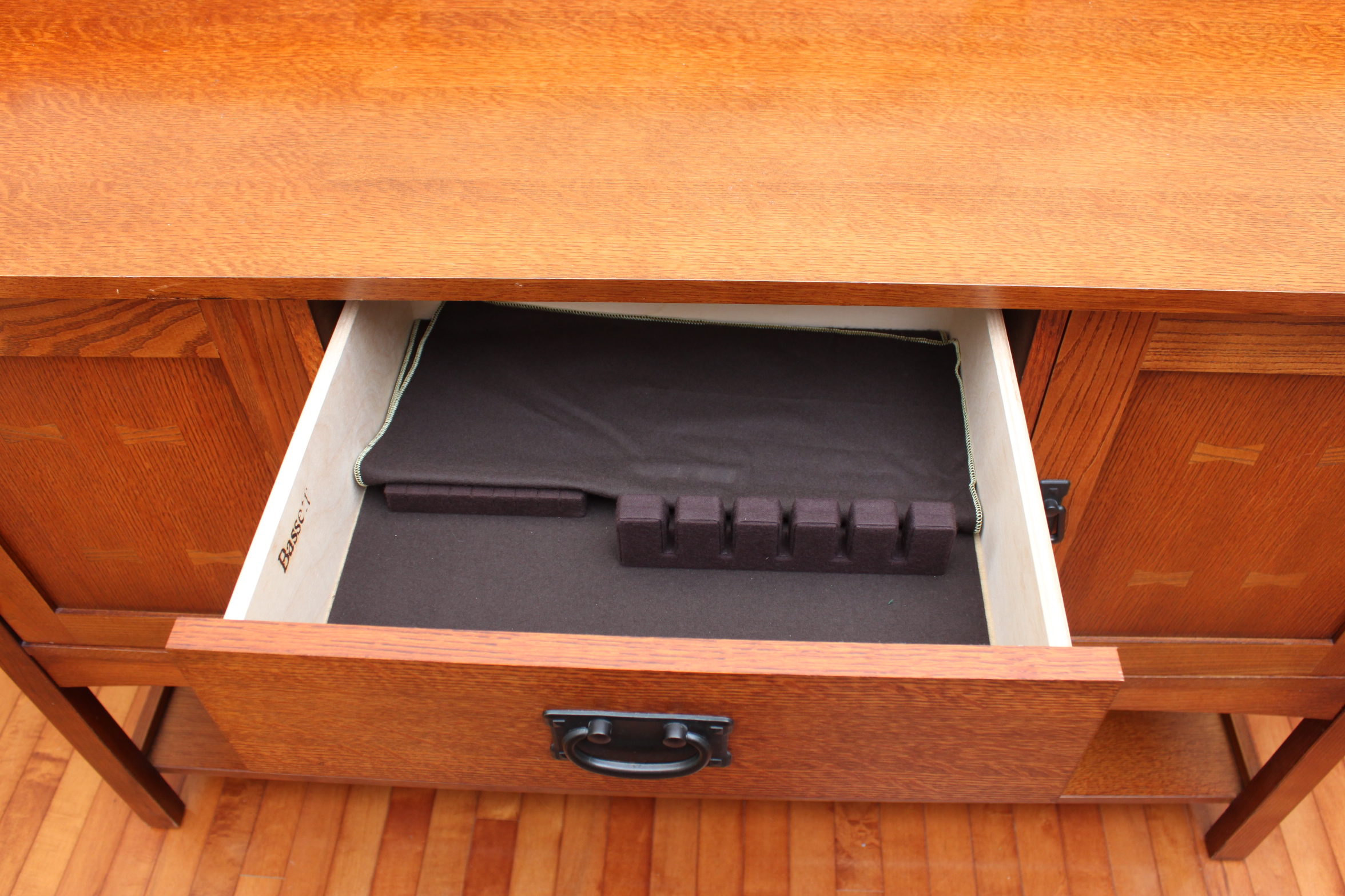 Bassett Furniture Mission Style Oak Sideboard