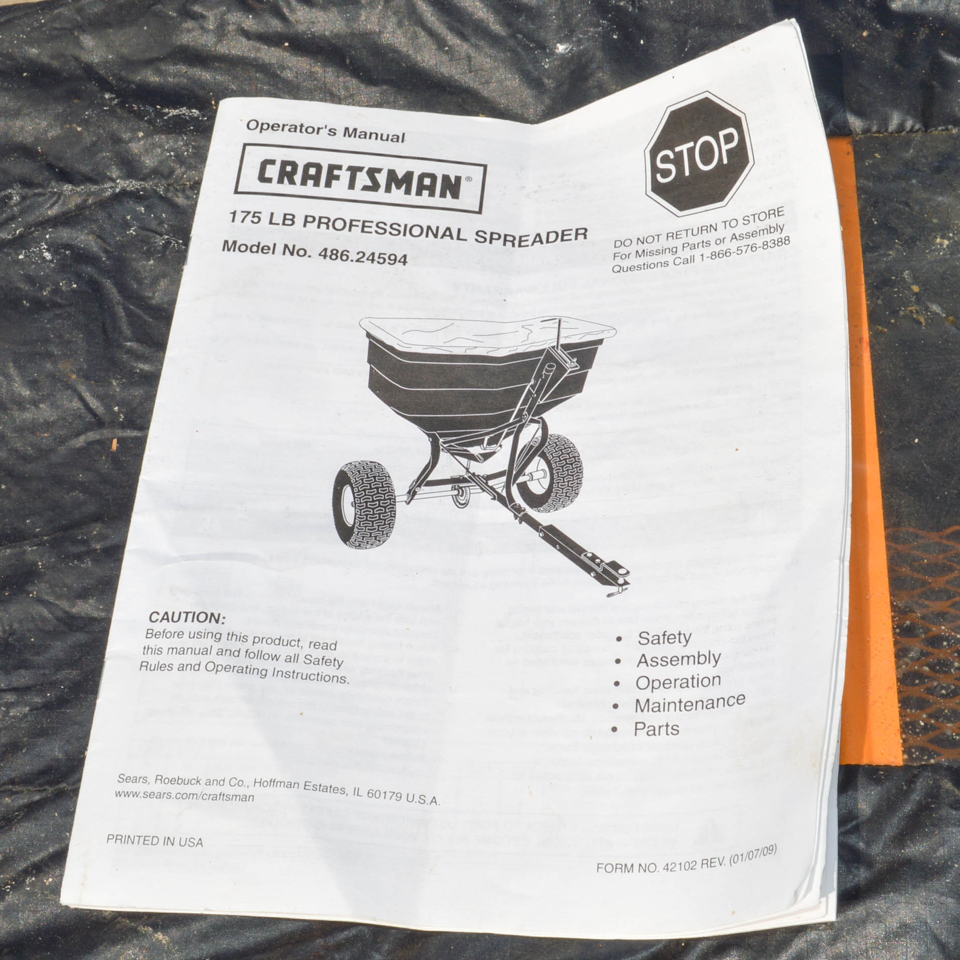 Lawn Aerator and Craftsman Professional Spreader