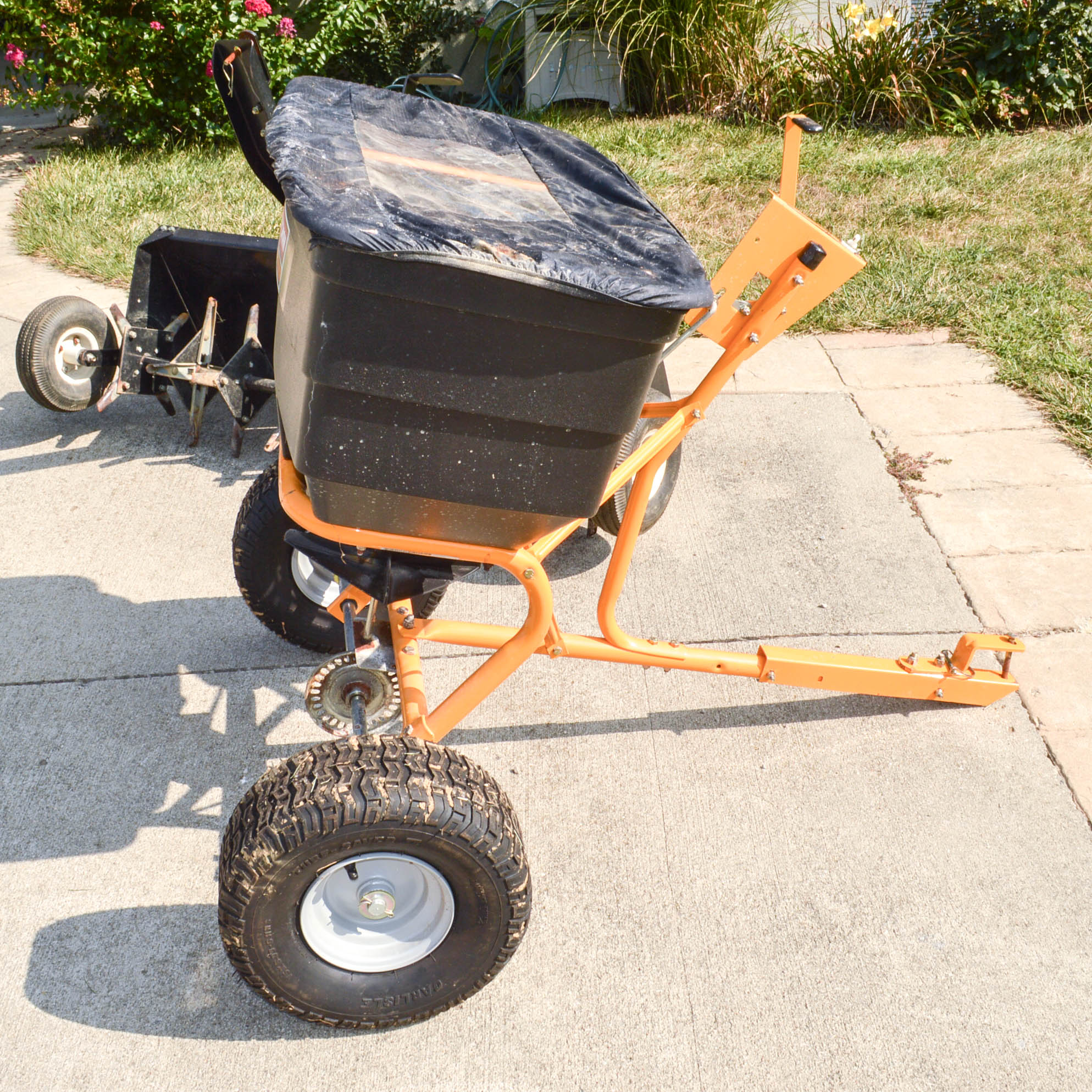 Lawn Aerator and Craftsman Professional Spreader