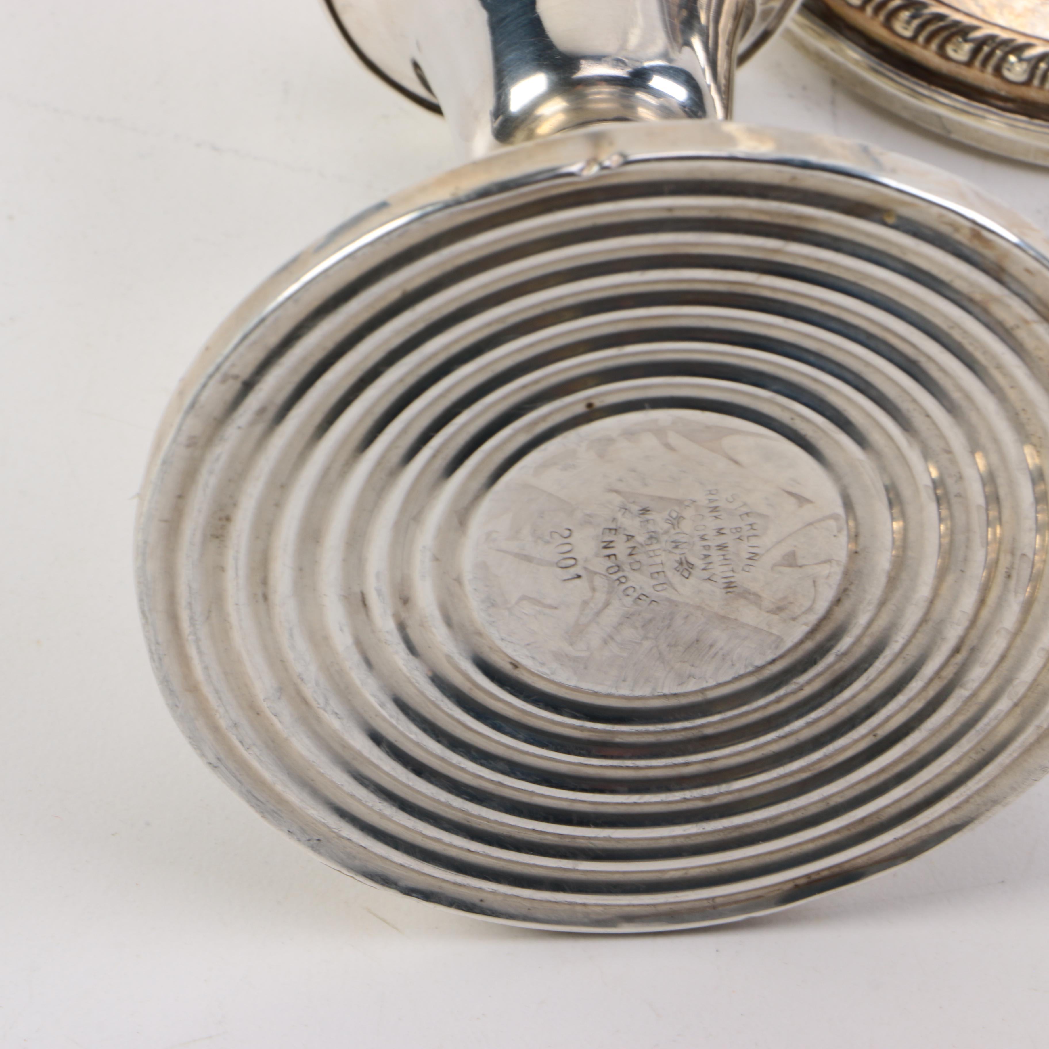 Frank M. Whiting & Co. Sterling Candleholders and Sheffield Silver Co Vase