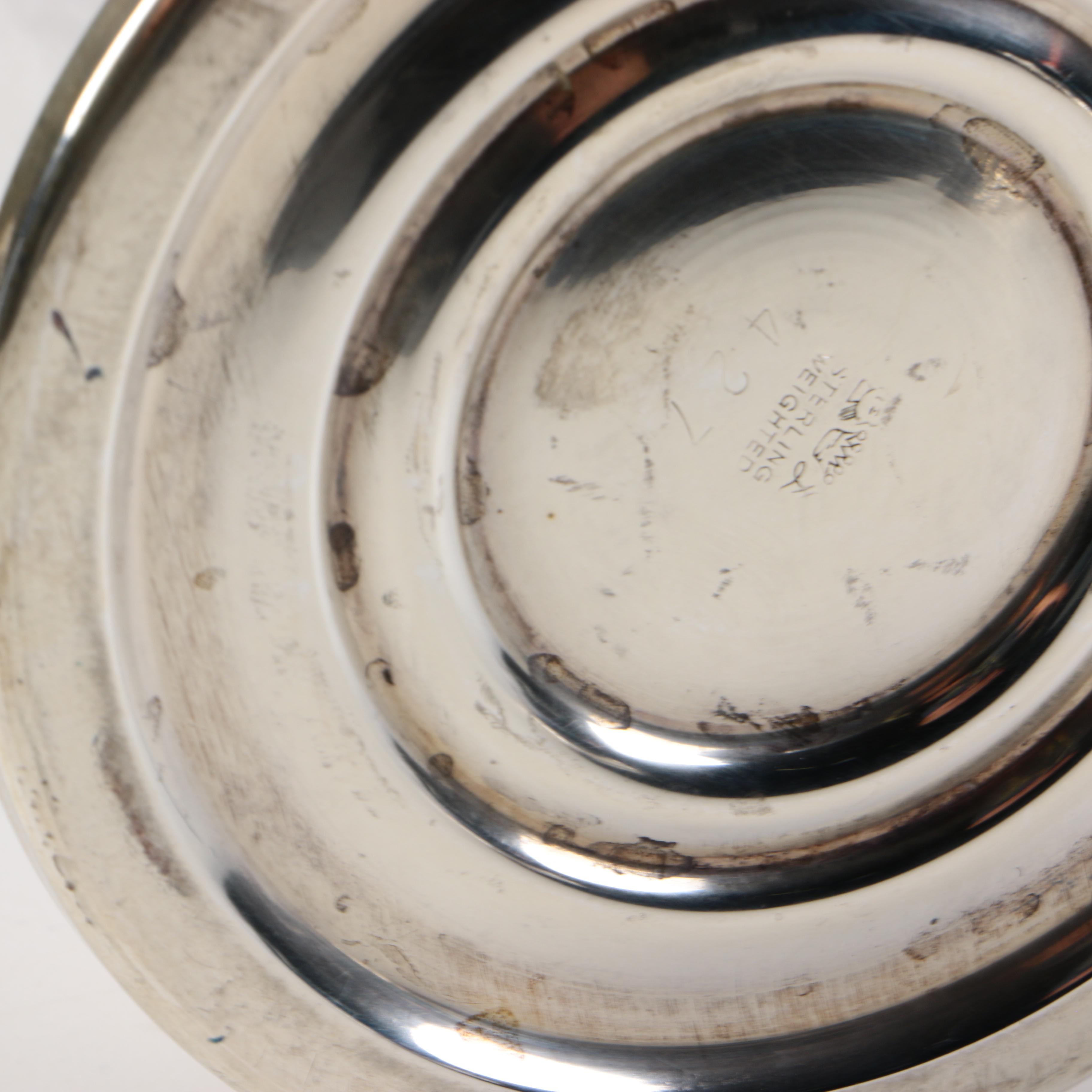 Frank M. Whiting & Co. Sterling Candleholders and Sheffield Silver Co Vase