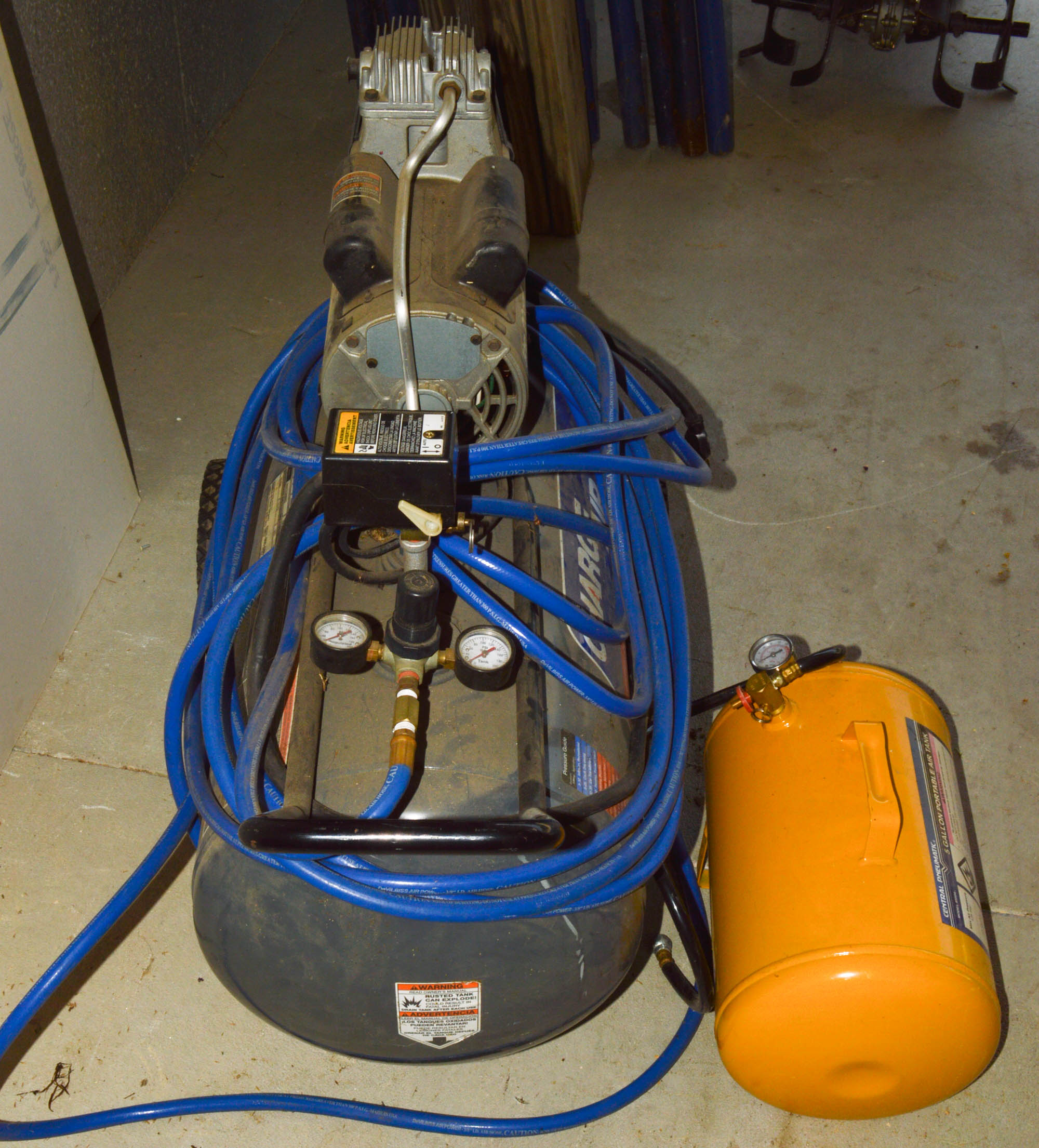 Charge Air Pro and Central Pneumatic Air Compressors