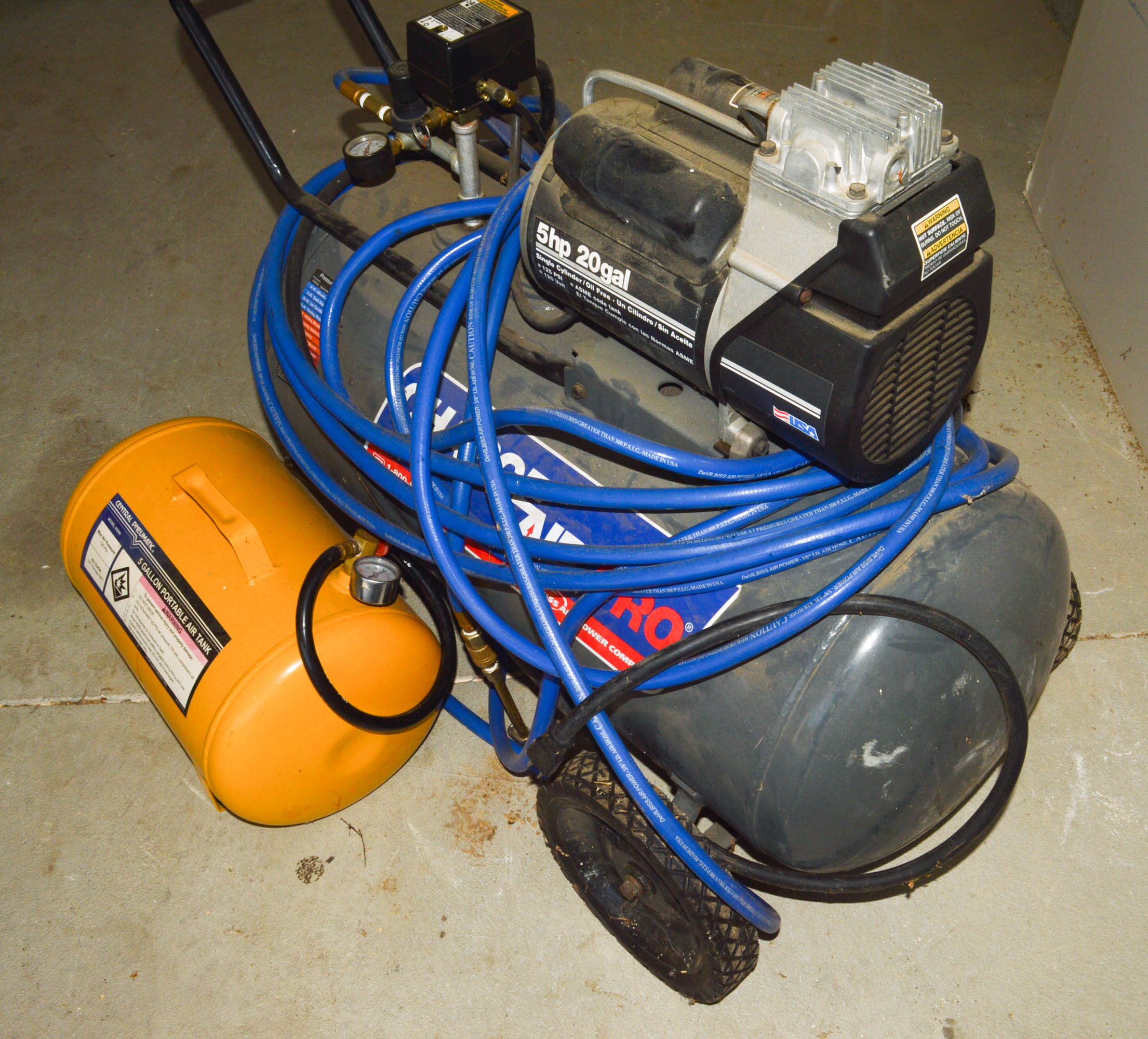 Charge Air Pro and Central Pneumatic Air Compressors