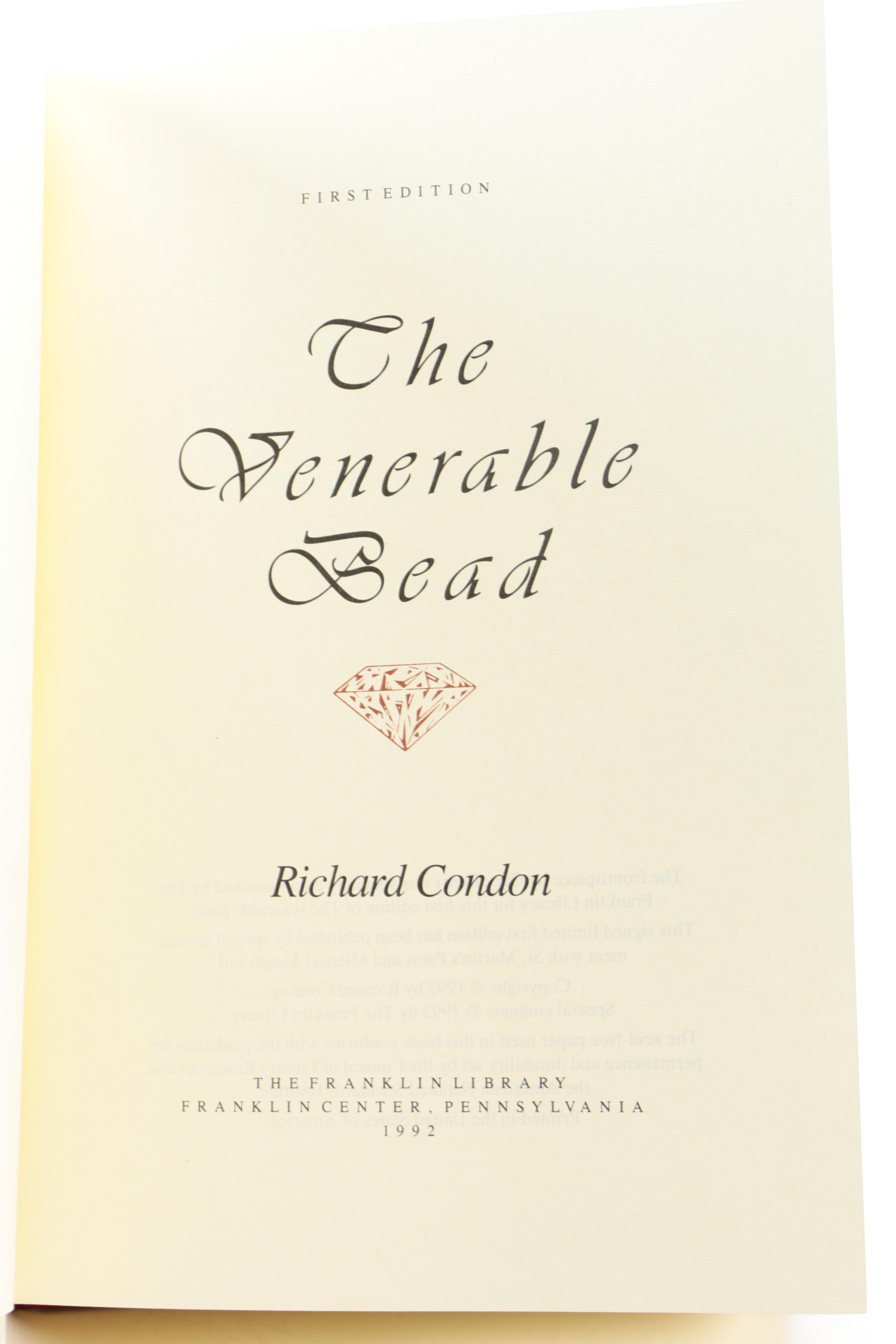 Franklin Library Signed Edition "The Venerable Bead" by Richard Condon