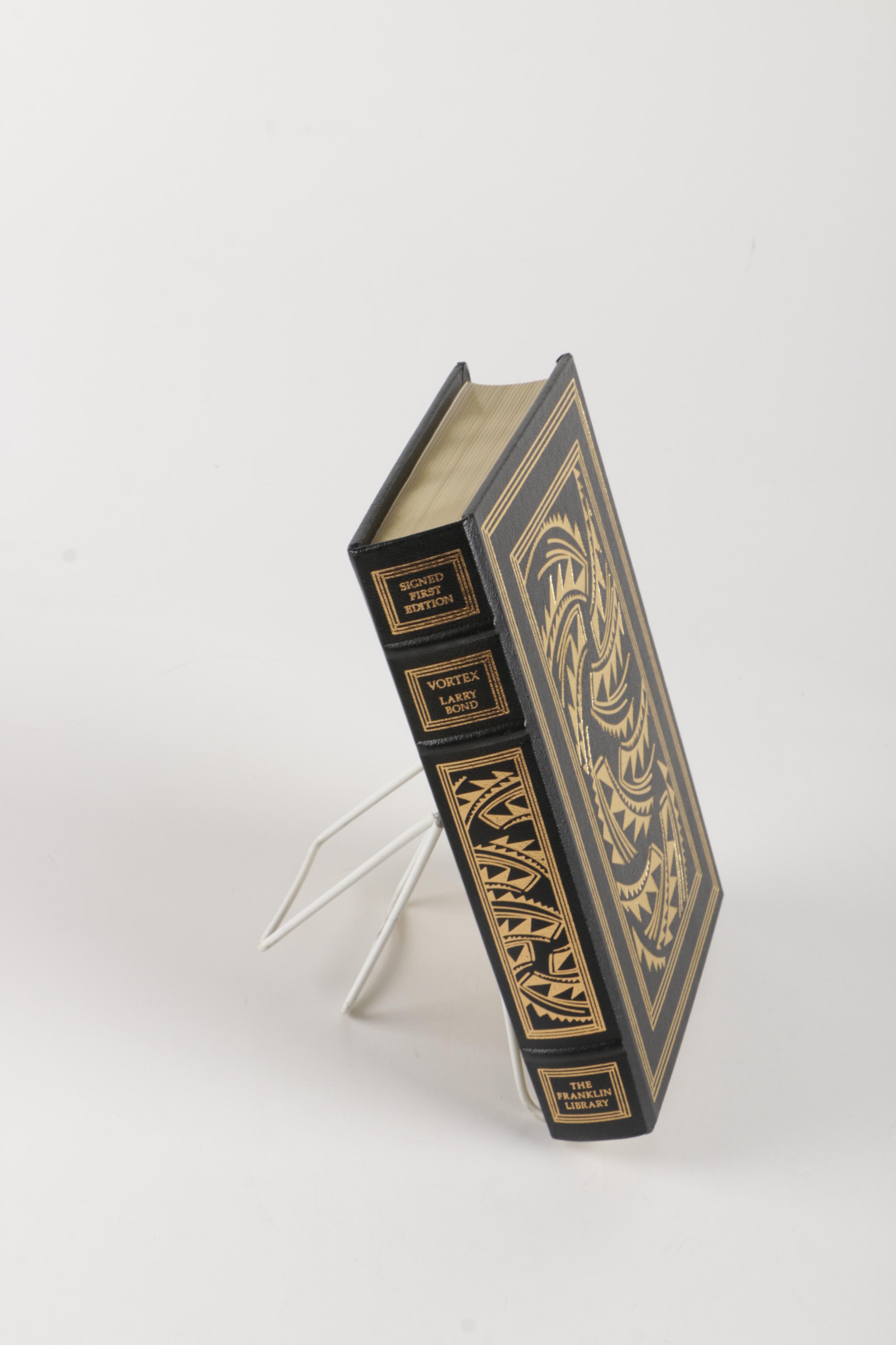 Signed Franklin Library Edition "Vortex" by Larry Bond