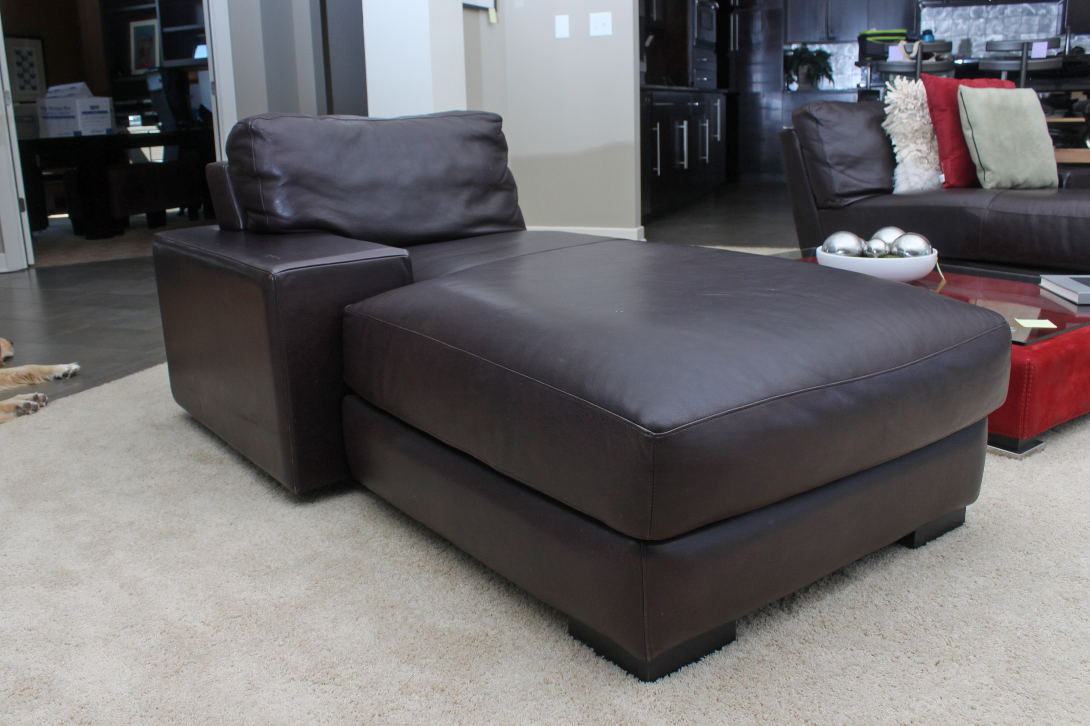 Chaise Lounge by American Leather