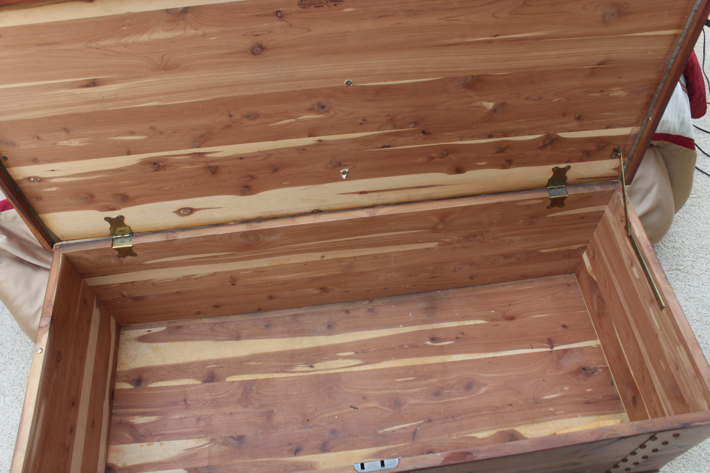 Vintage E.R. Co. Forest Park Line Cedar Chest