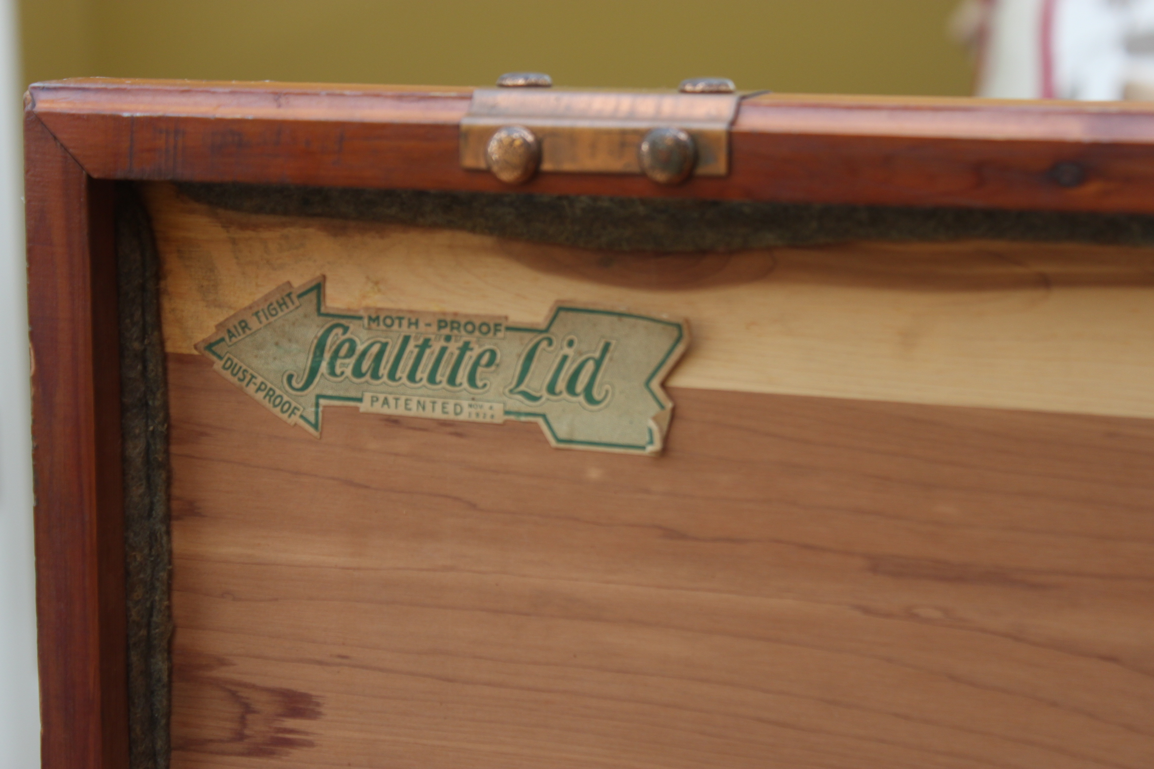 Vintage E.R. Co. Forest Park Line Cedar Chest