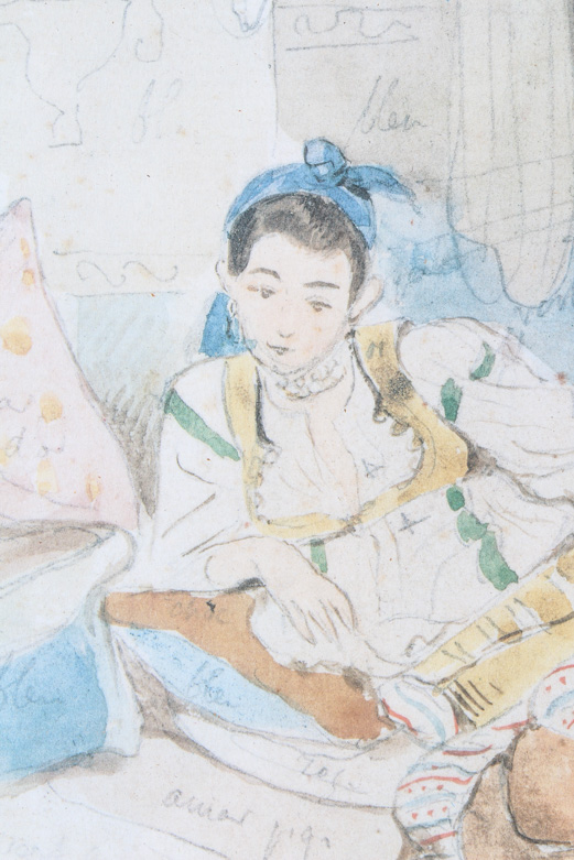 Reproduction Print After Eugene Delacroix "Mounay ben Sultan 1832"