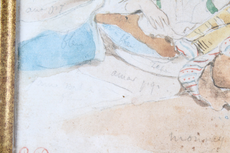 Reproduction Print After Eugene Delacroix "Mounay ben Sultan 1832"