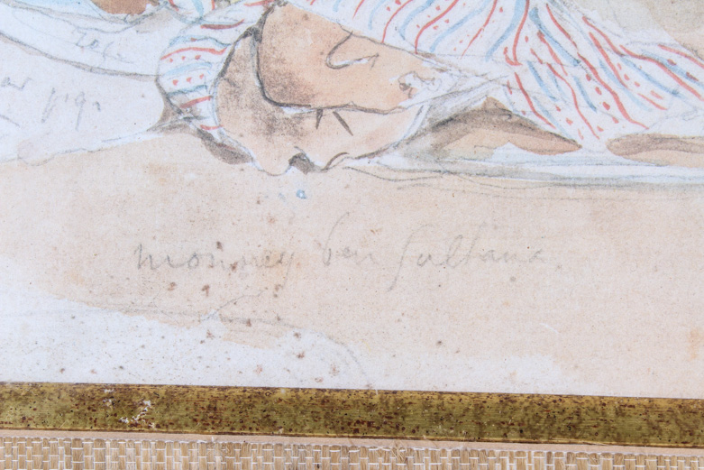 Reproduction Print After Eugene Delacroix "Mounay ben Sultan 1832"