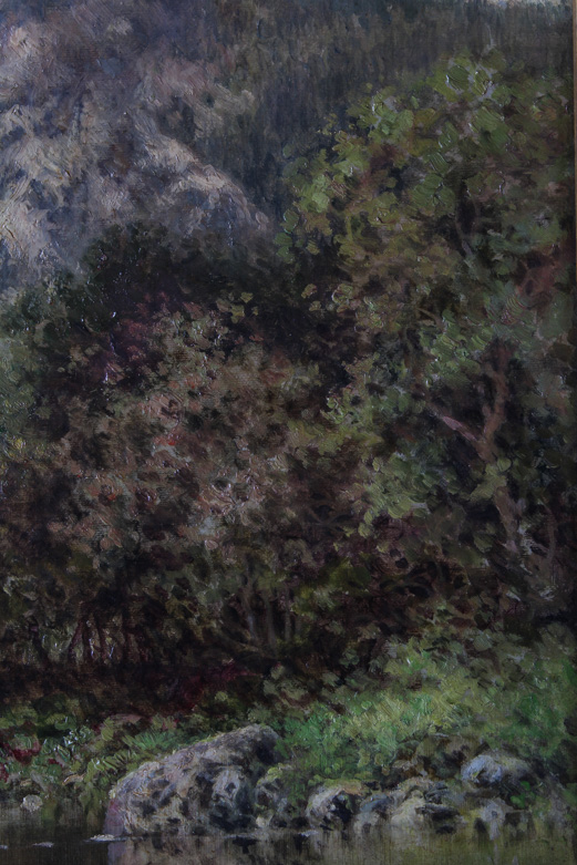 Milton H. Lowell 1918 New England Landscape Oil Painting on Canvas