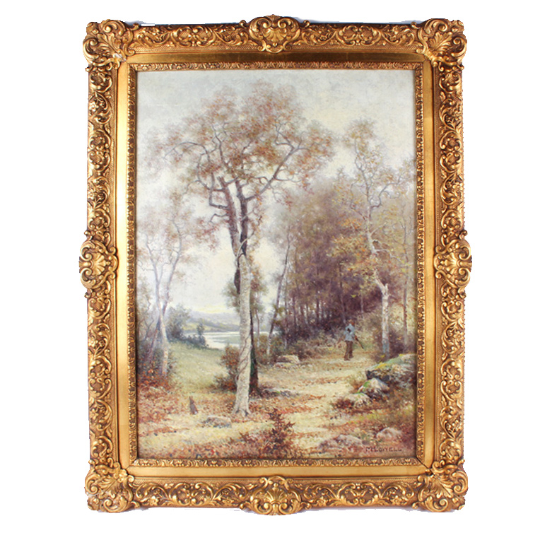 Milton H. Lowell Antique Oil Painting on Canvas