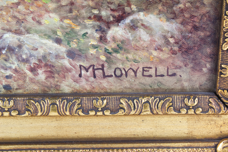 Milton H. Lowell Antique Oil Painting on Canvas