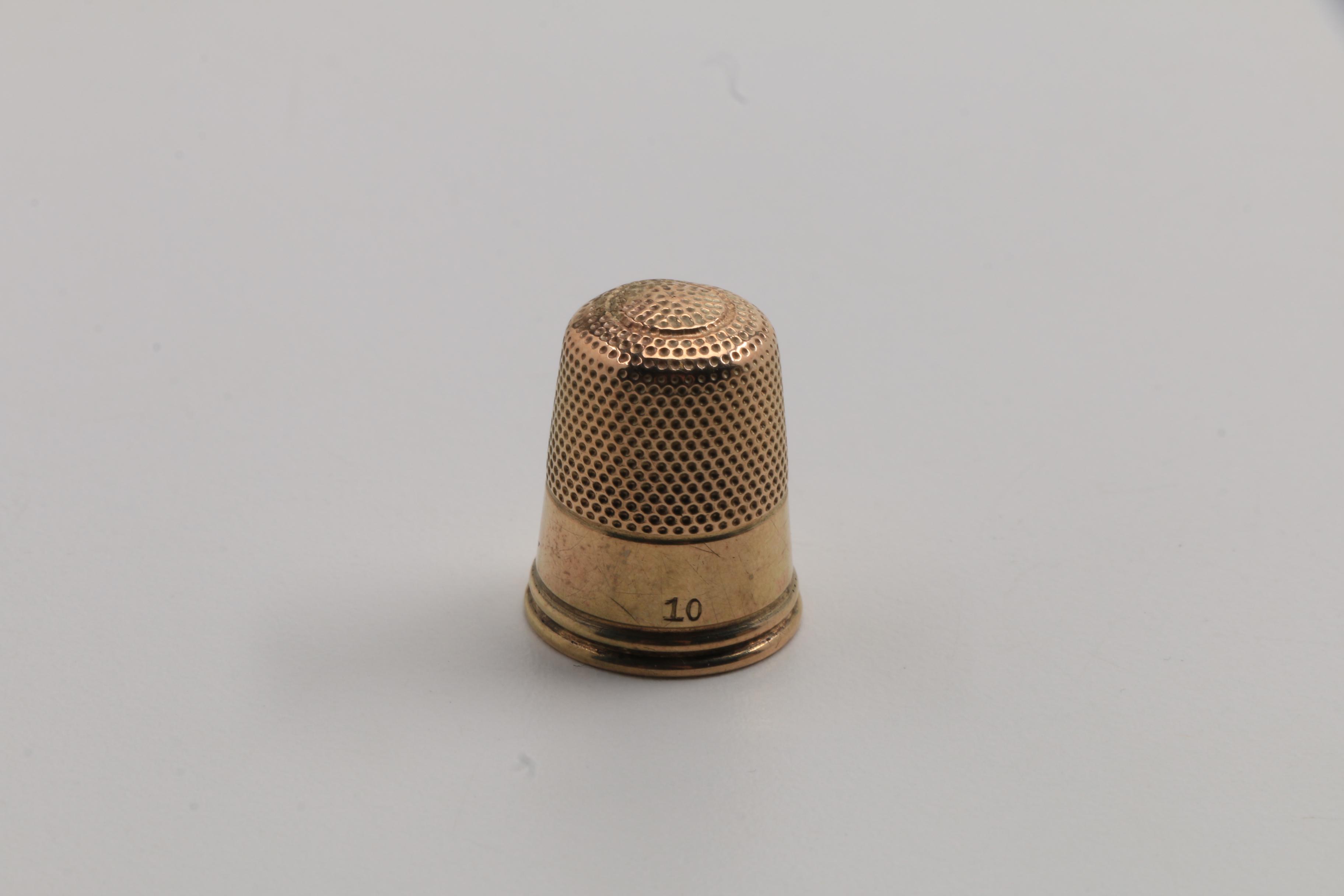 10K Yellow Gold Thimble