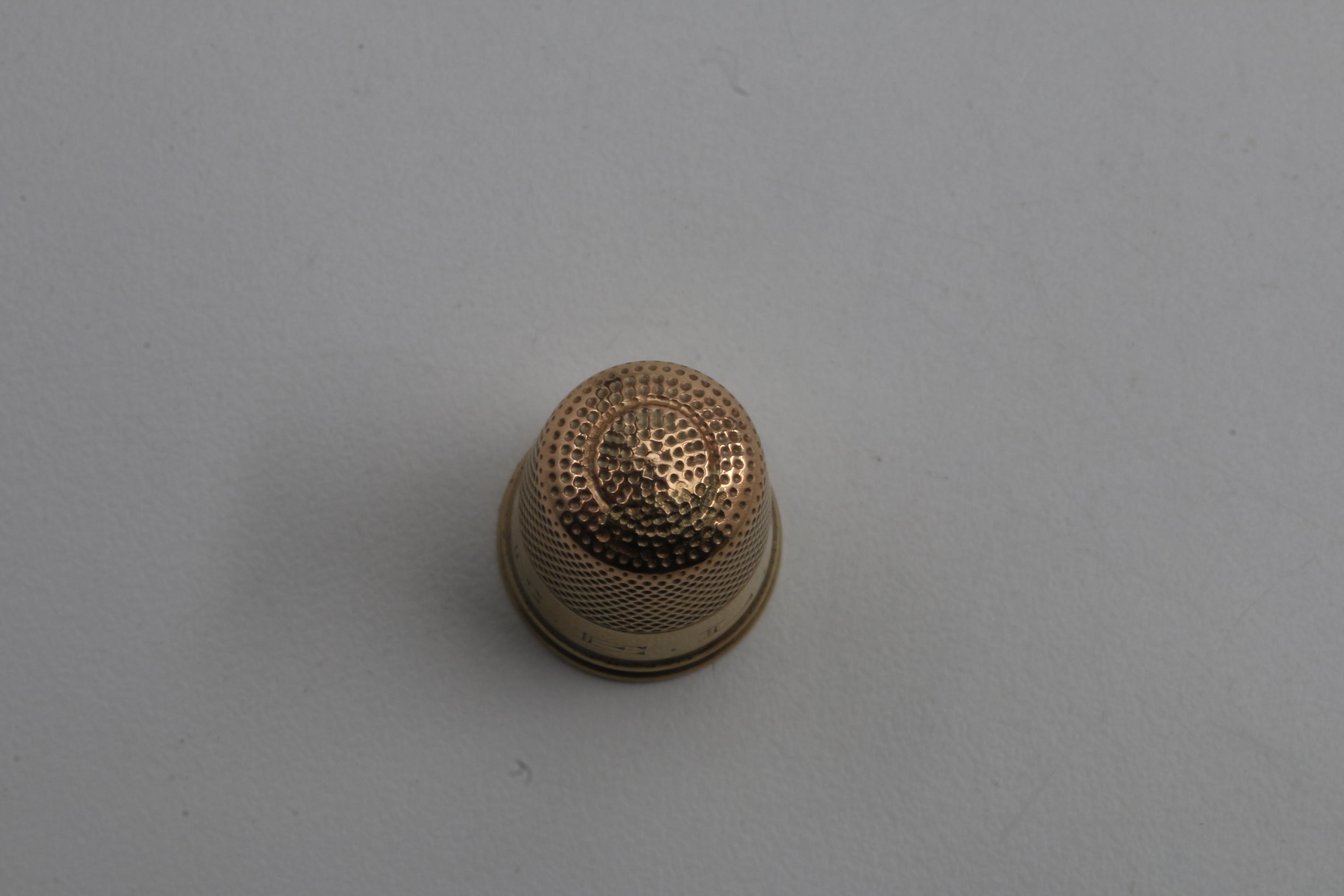 10K Yellow Gold Thimble