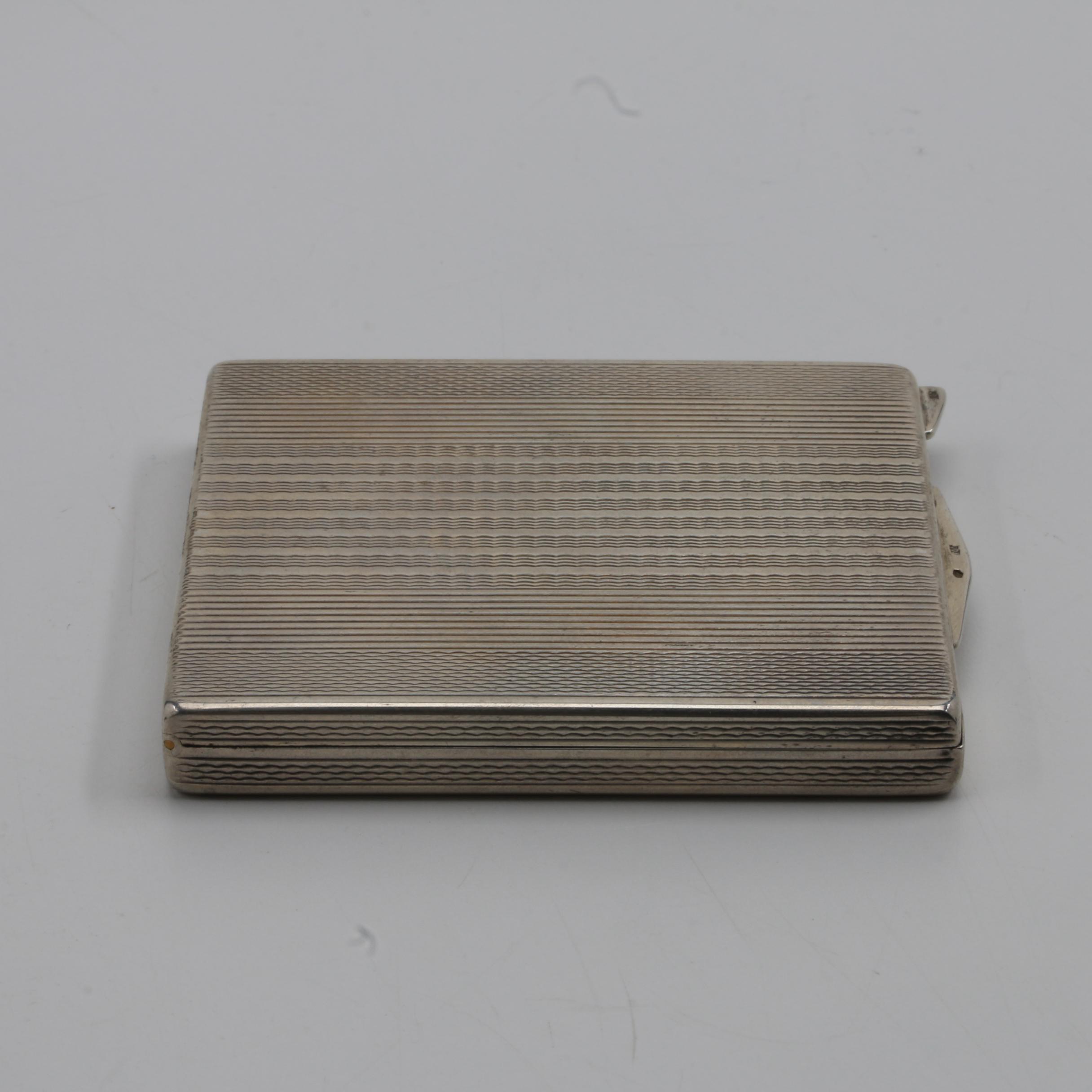 Art Deco 800 Silver Compact